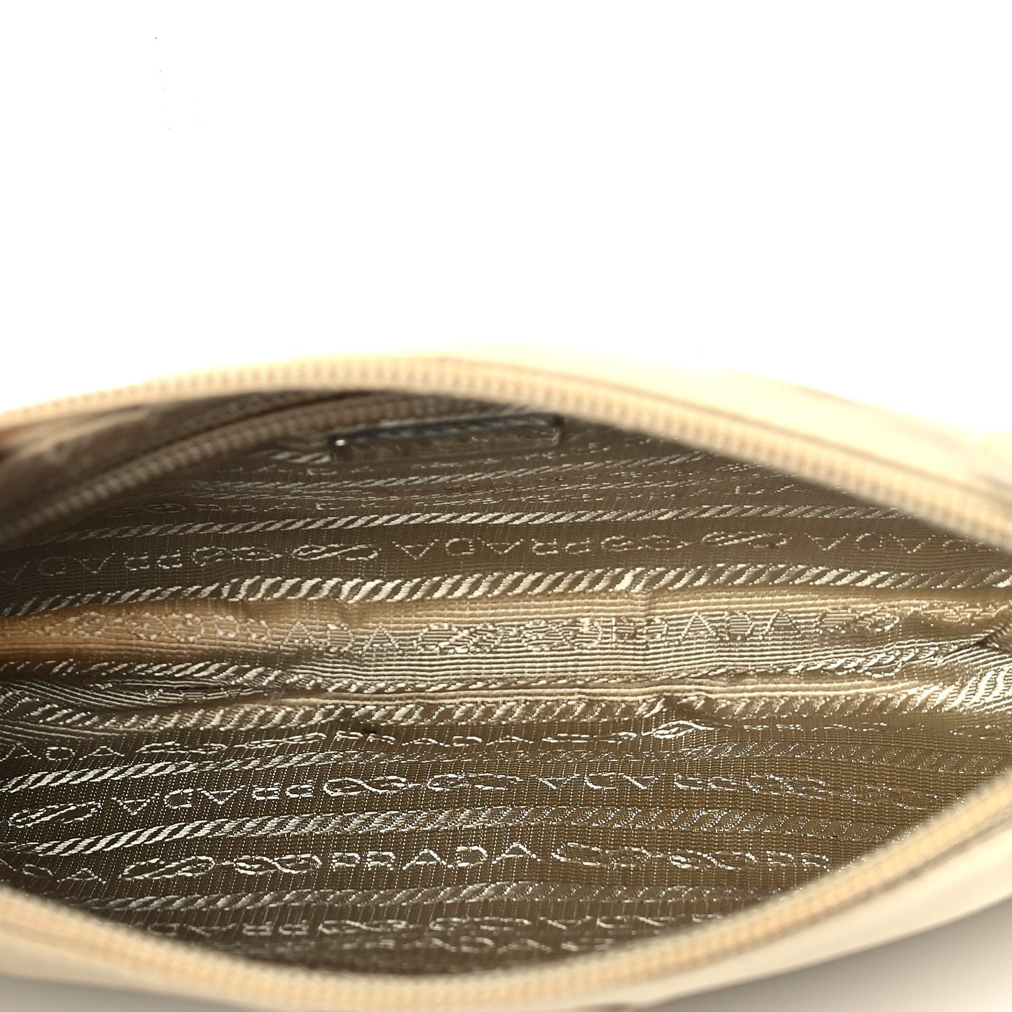 Prada Re-Nylon Vela Pouch Beige