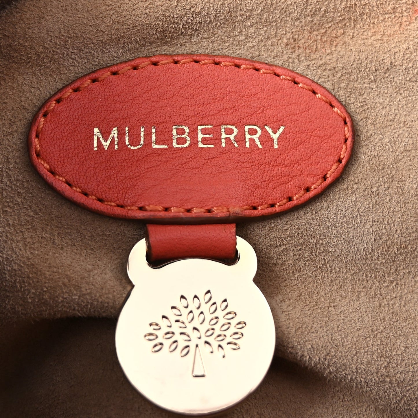 Mulberry Small Classic Grain Bayswater  Coral