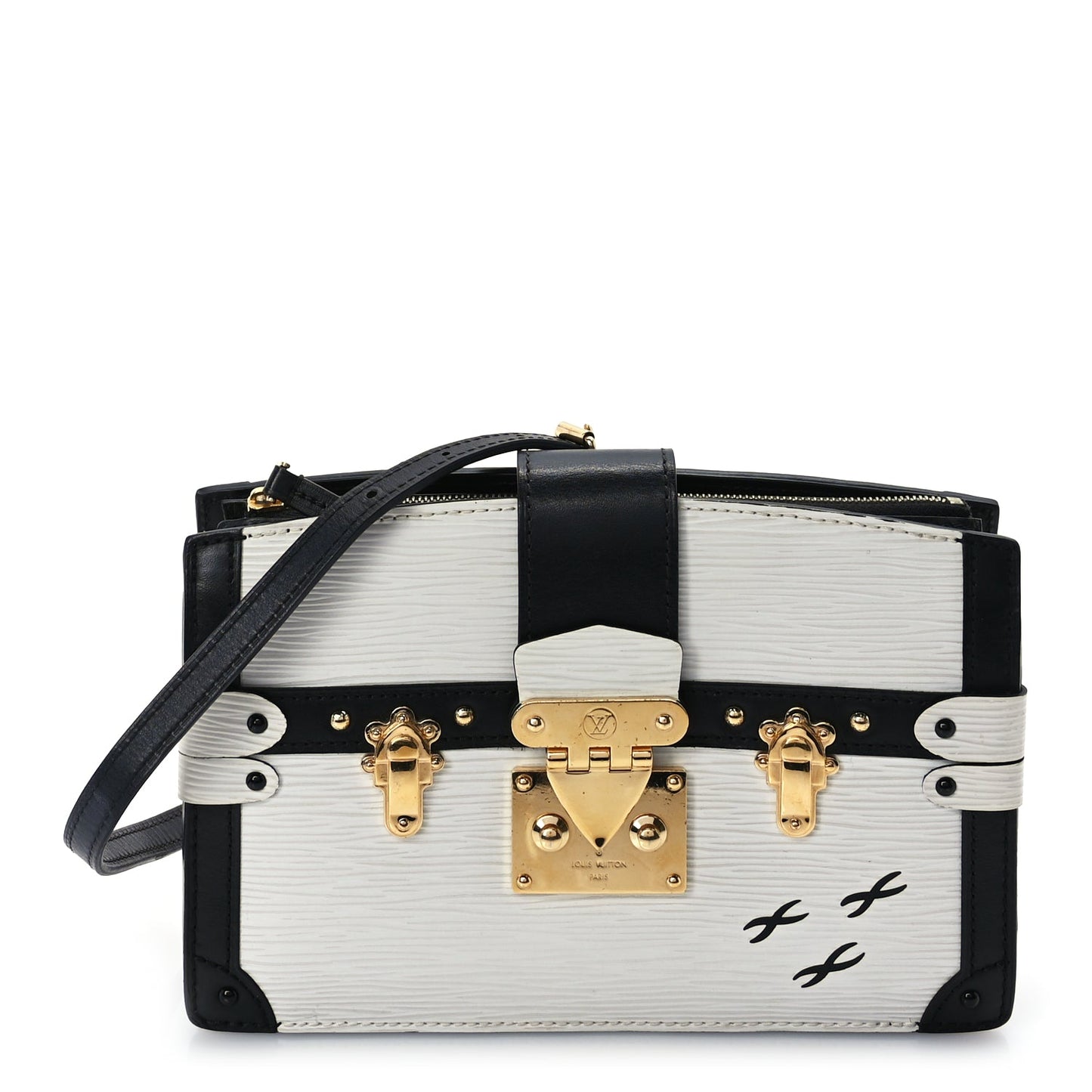 Louis Vuitton Epi Trunk Clutch White