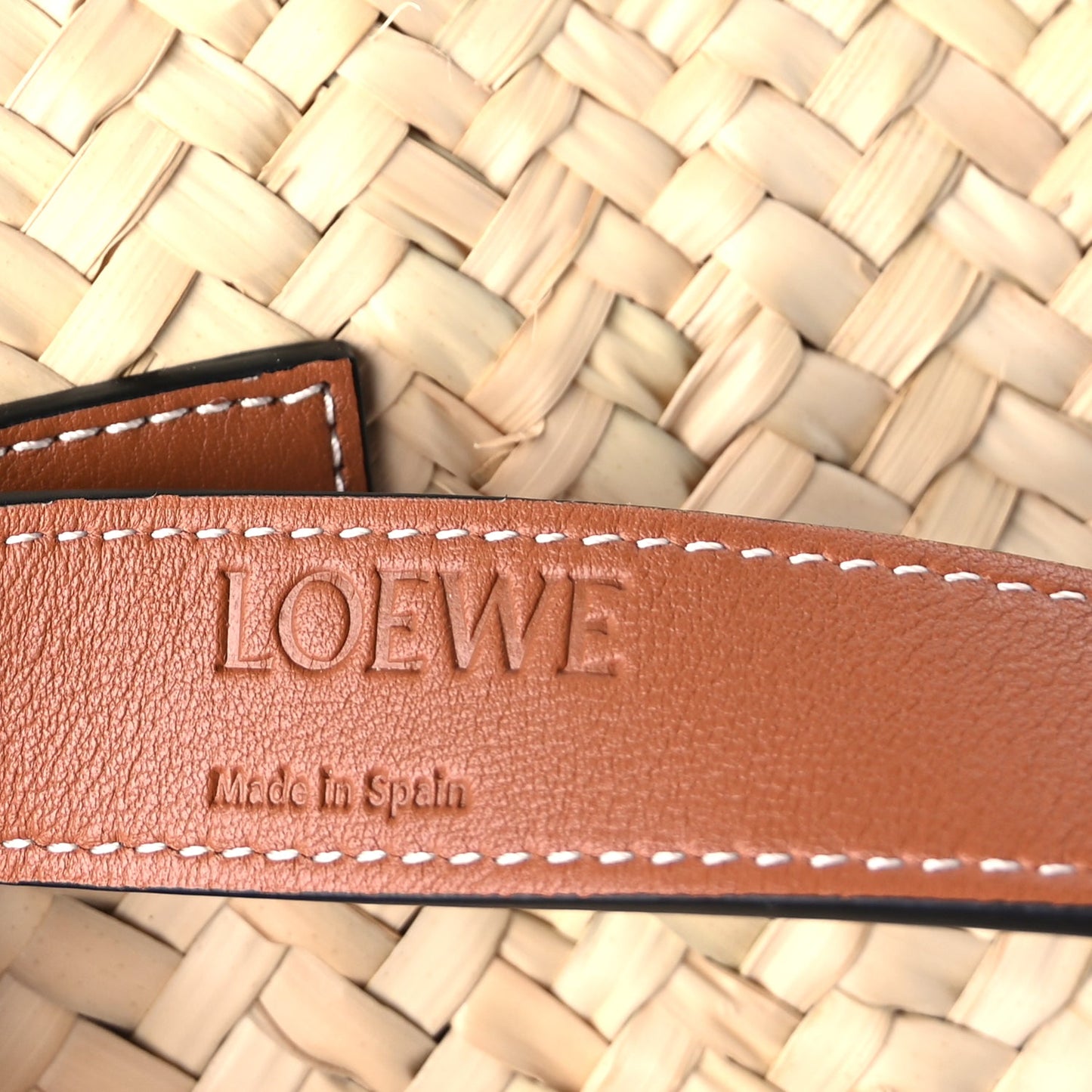 Loewe Raffia Large Basket Tote Bag Natural Tan