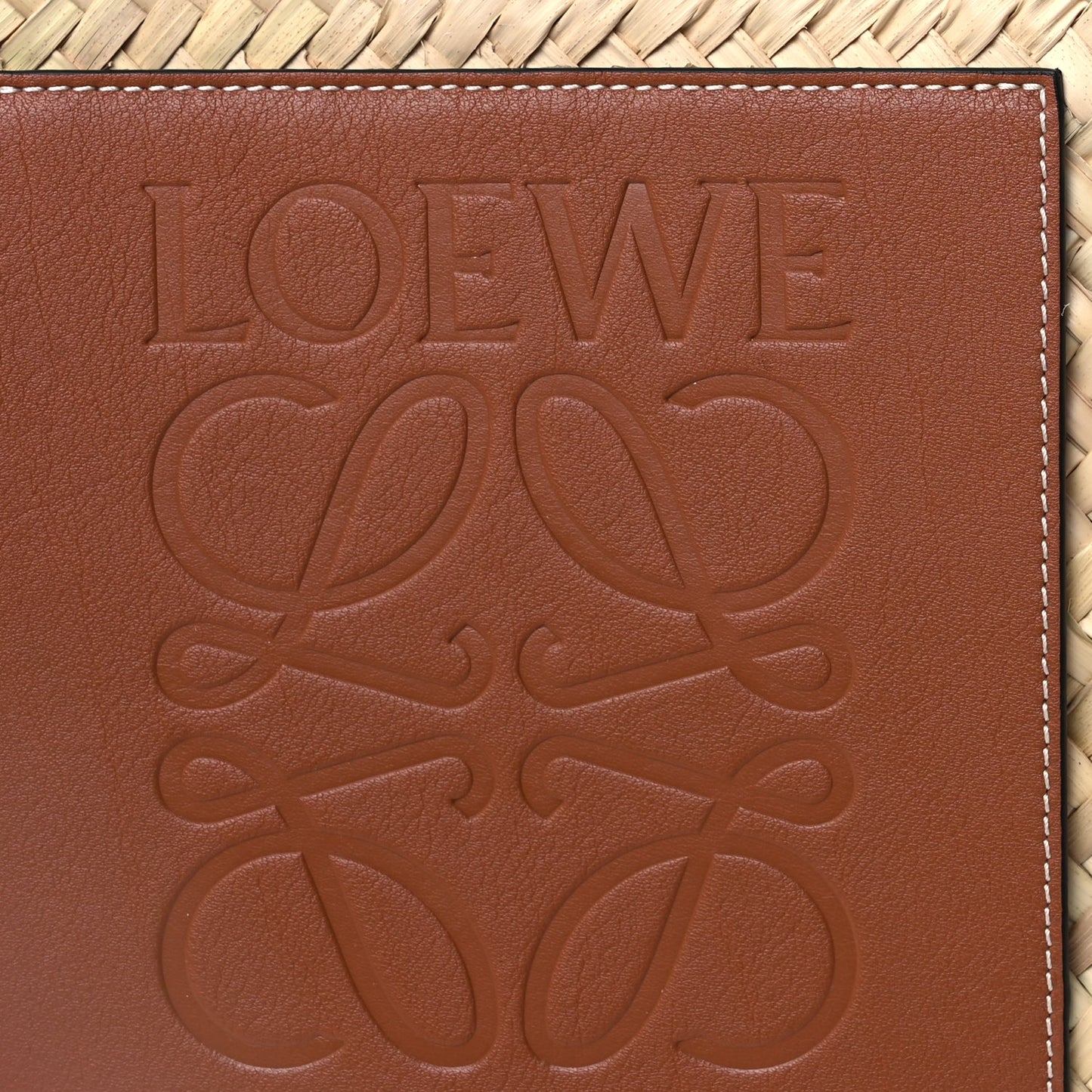 Loewe Raffia Large Basket Tote Bag Natural Tan