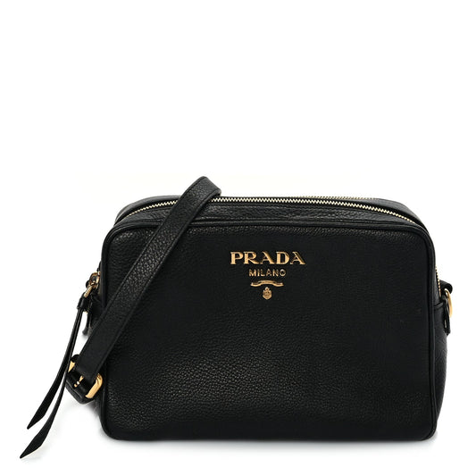 Prada Vitello Phenix Camera Bag Black