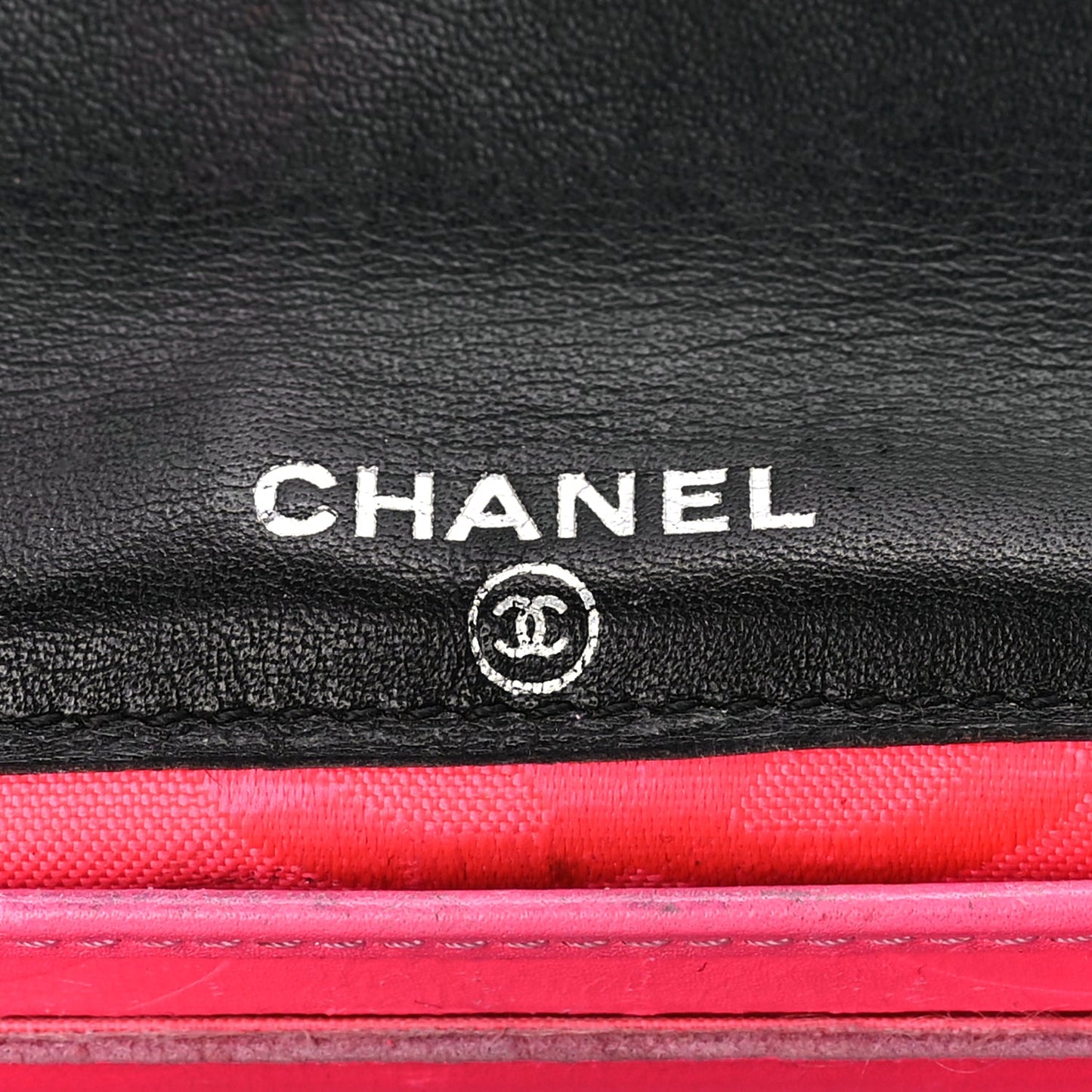 Chanel Calfskin Quilted Cambon Flap Wallet Black White