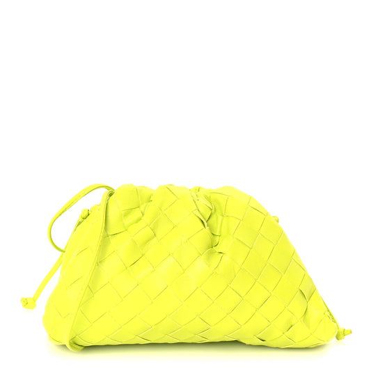 Bottega Veneta Nappa Intrecciato The Mini Pouch  Kiwi