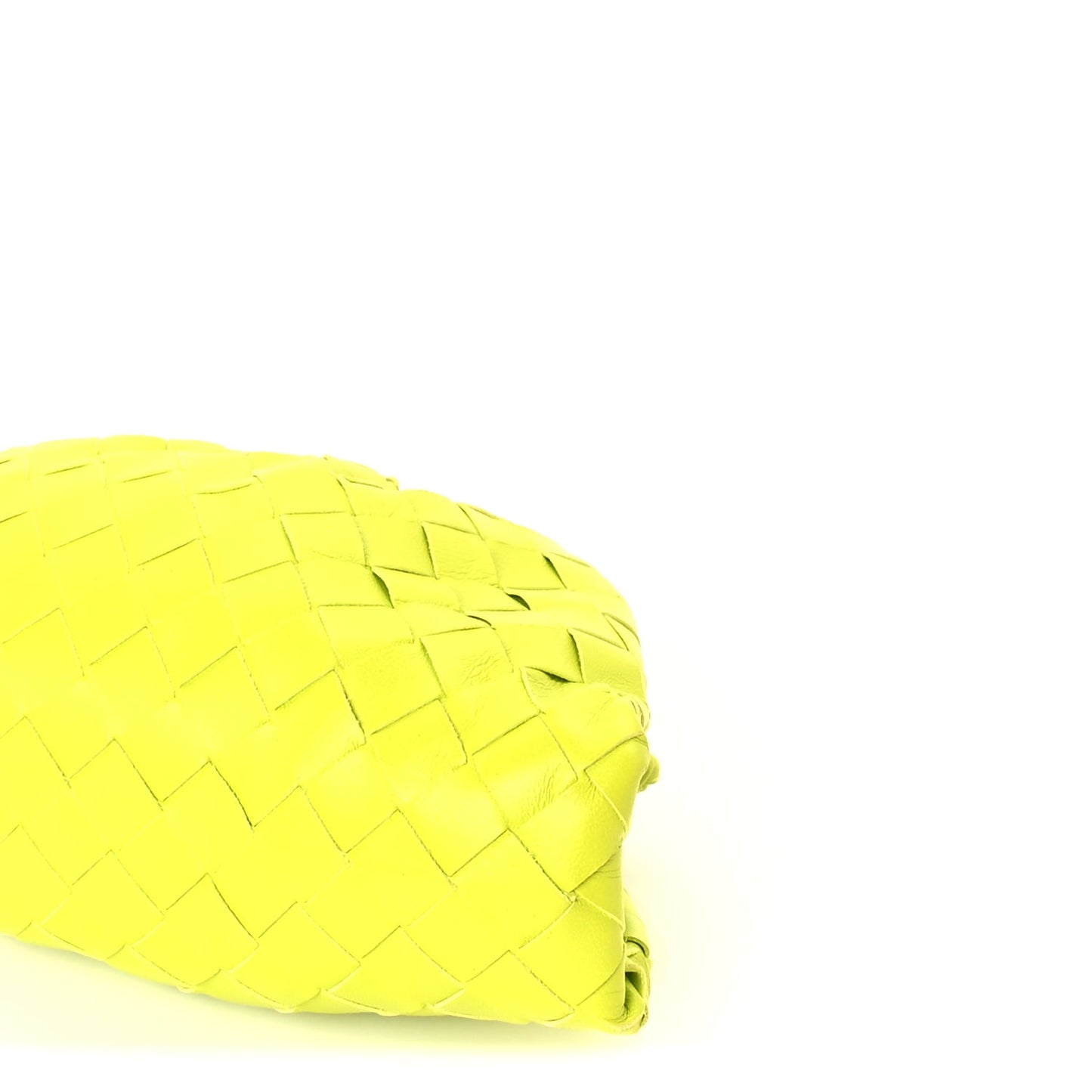 Bottega Veneta Nappa Intrecciato The Mini Pouch  Kiwi