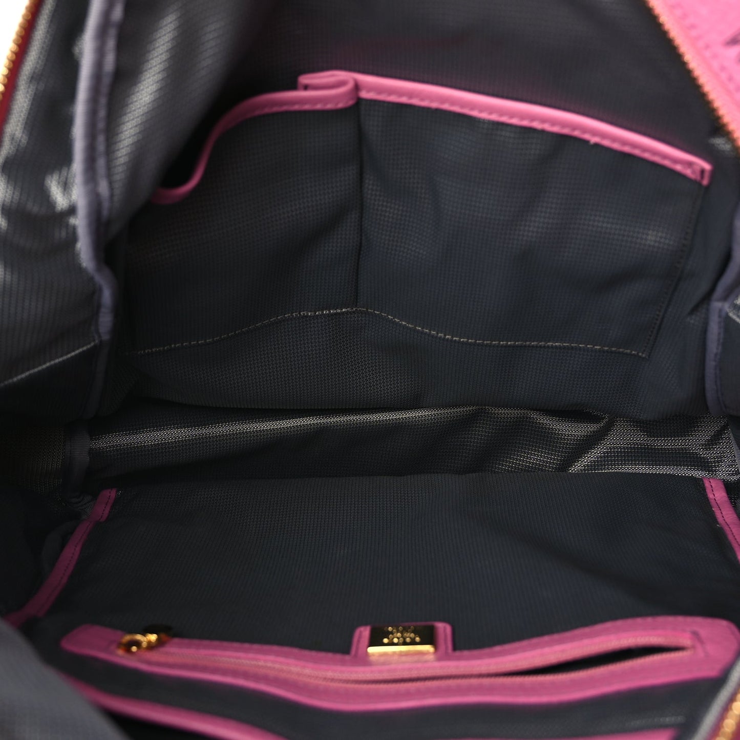 MCM Visetos Medium Side Studs Stark Backpack Pink