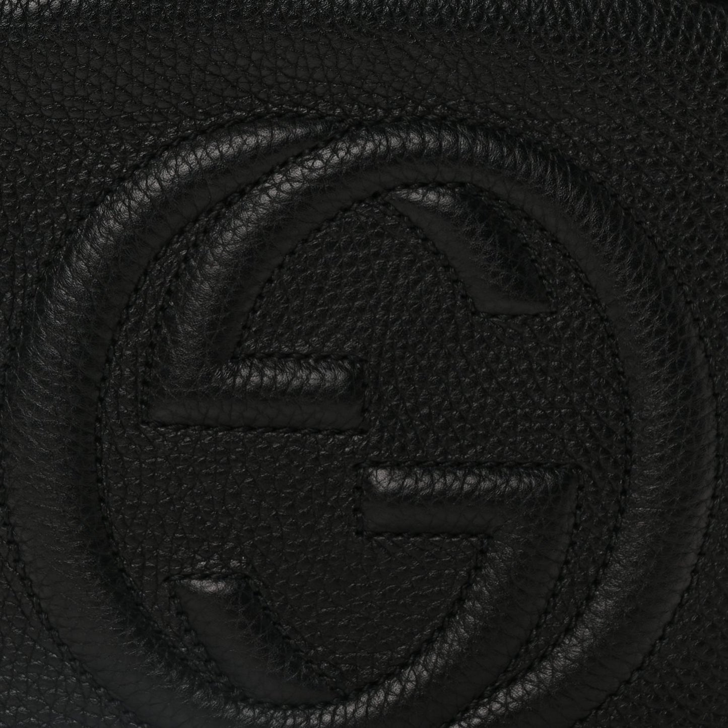 Gucci Pebbled Calfskin Small Soho Disco Bag Black