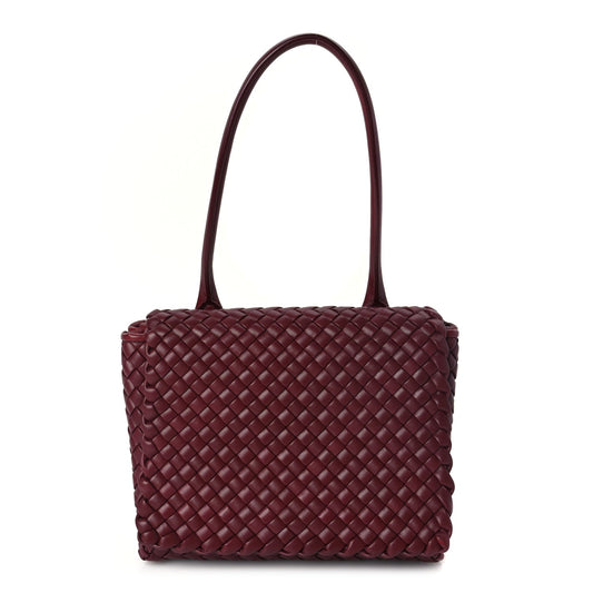 Bottega Veneta Nappa Intrecciato Patti Top Handle Bag Barolo