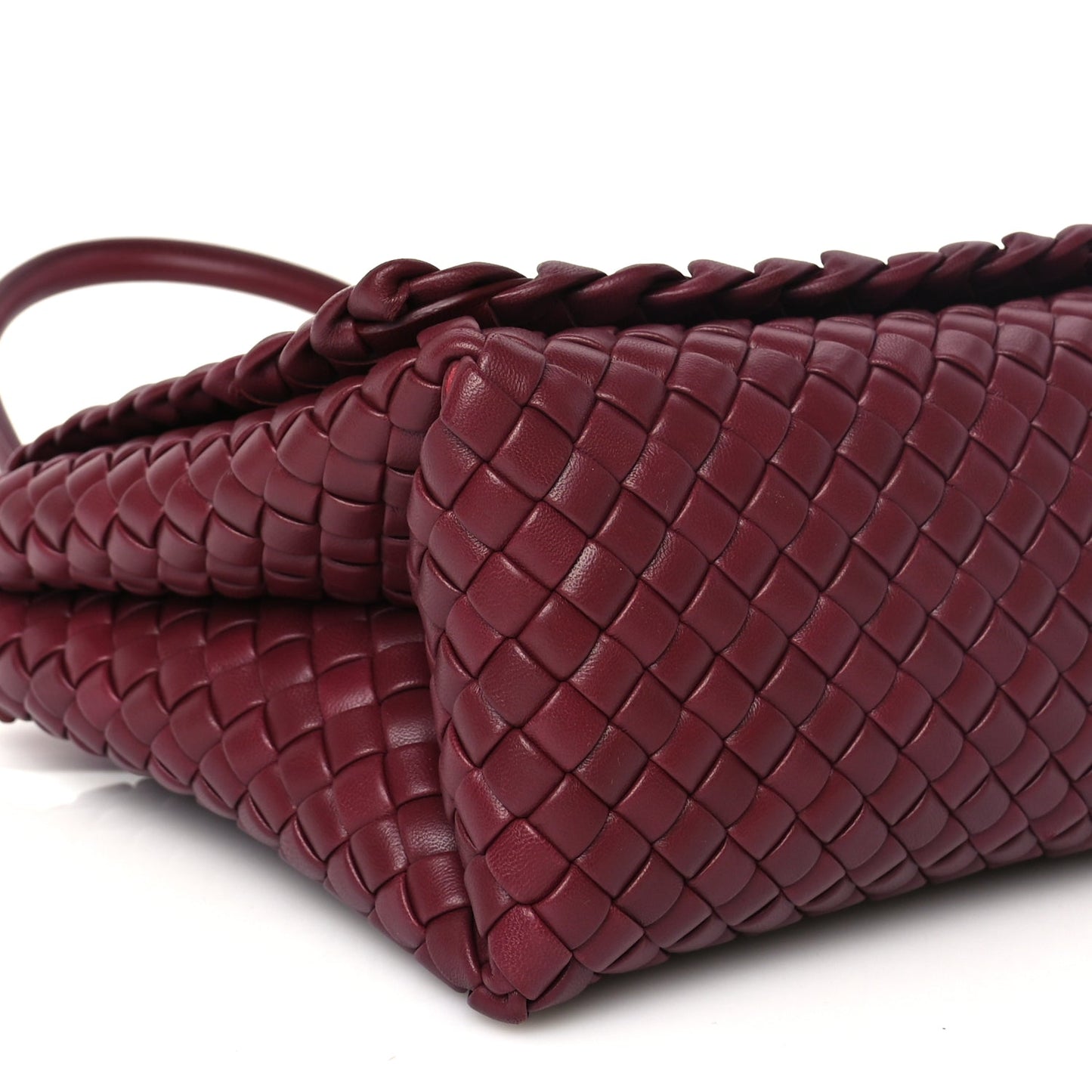 Bottega Veneta Nappa Intrecciato Patti Top Handle Bag Barolo