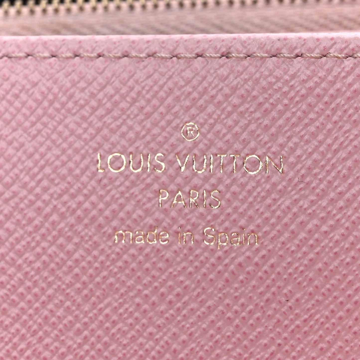 Louis Vuitton Monogram Zippy Wallet Rose Ballerine