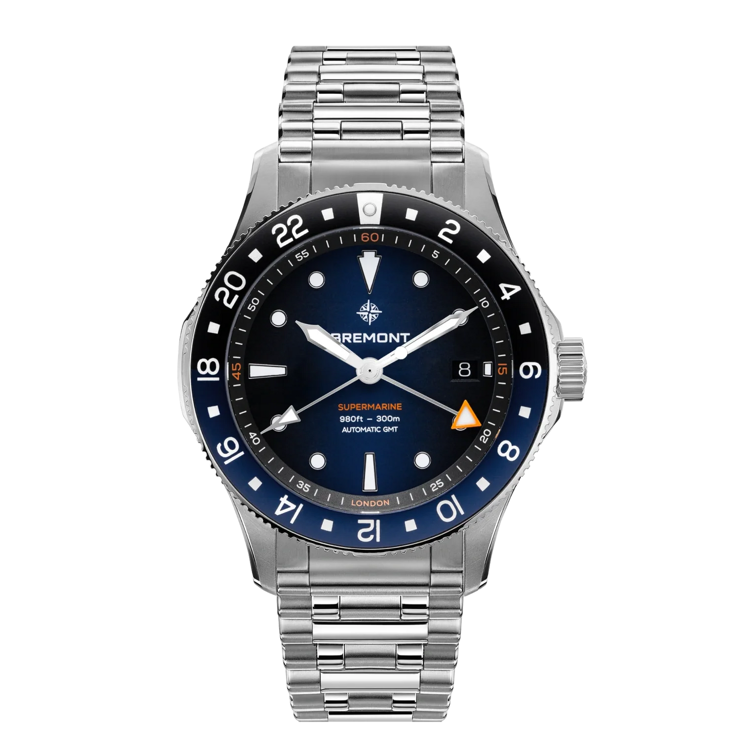 Supermarine 300M GMT, 'Glacier' Blue