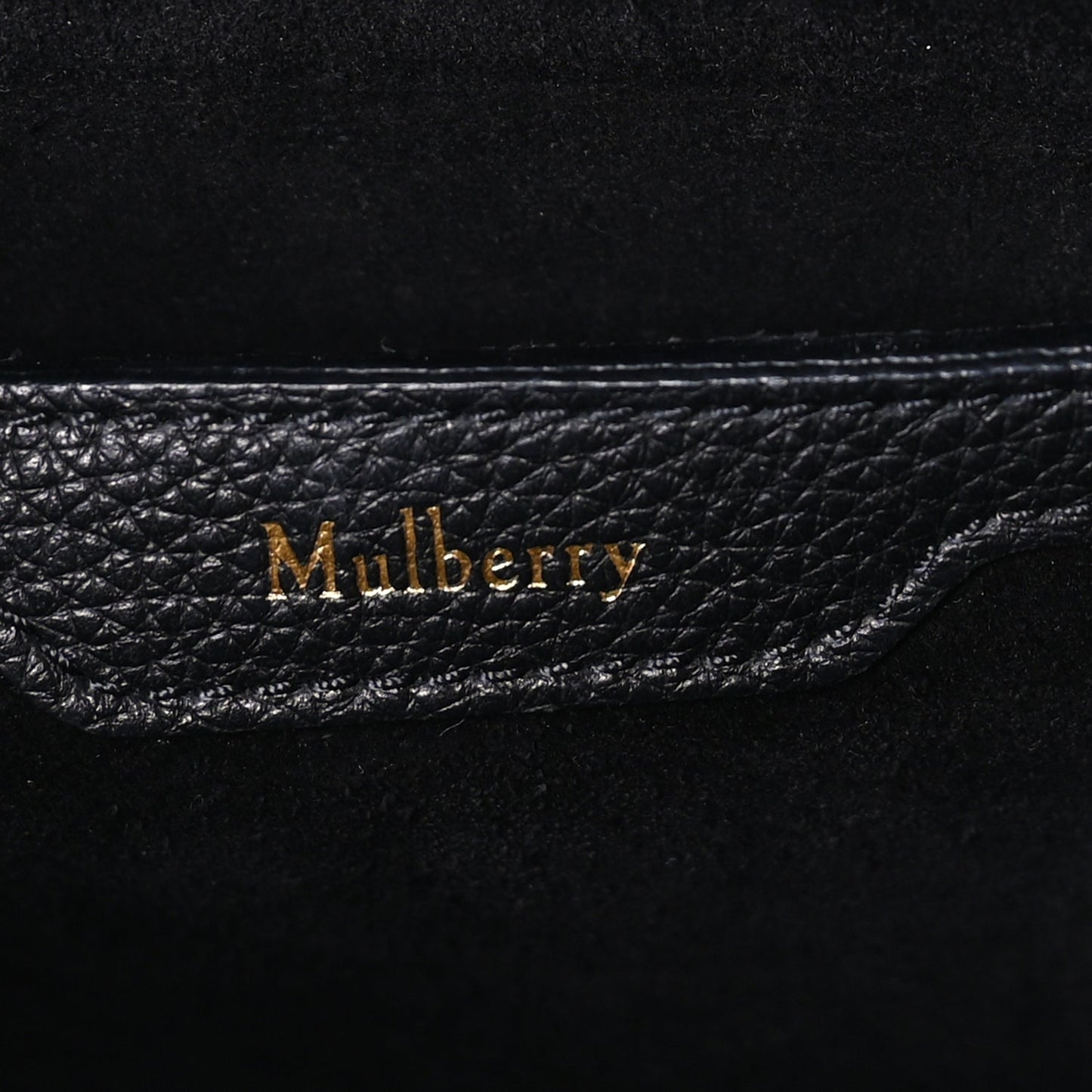 Mulberry Classic Grain Small Bayswater Zip Tote  Black