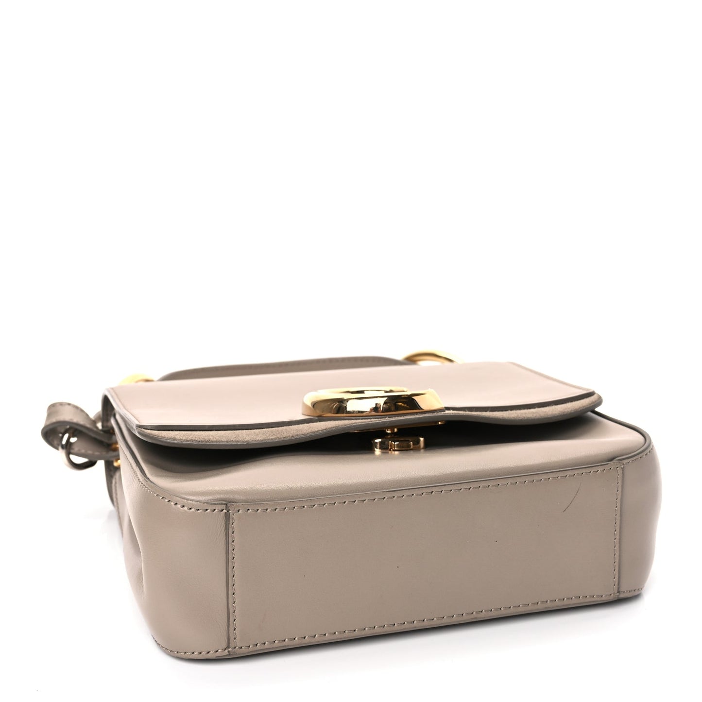 Chloe Calfskin Small C Double Carry Motty Grey