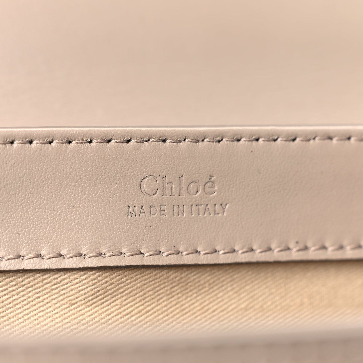 Chloe Calfskin Small C Double Carry Motty Grey
