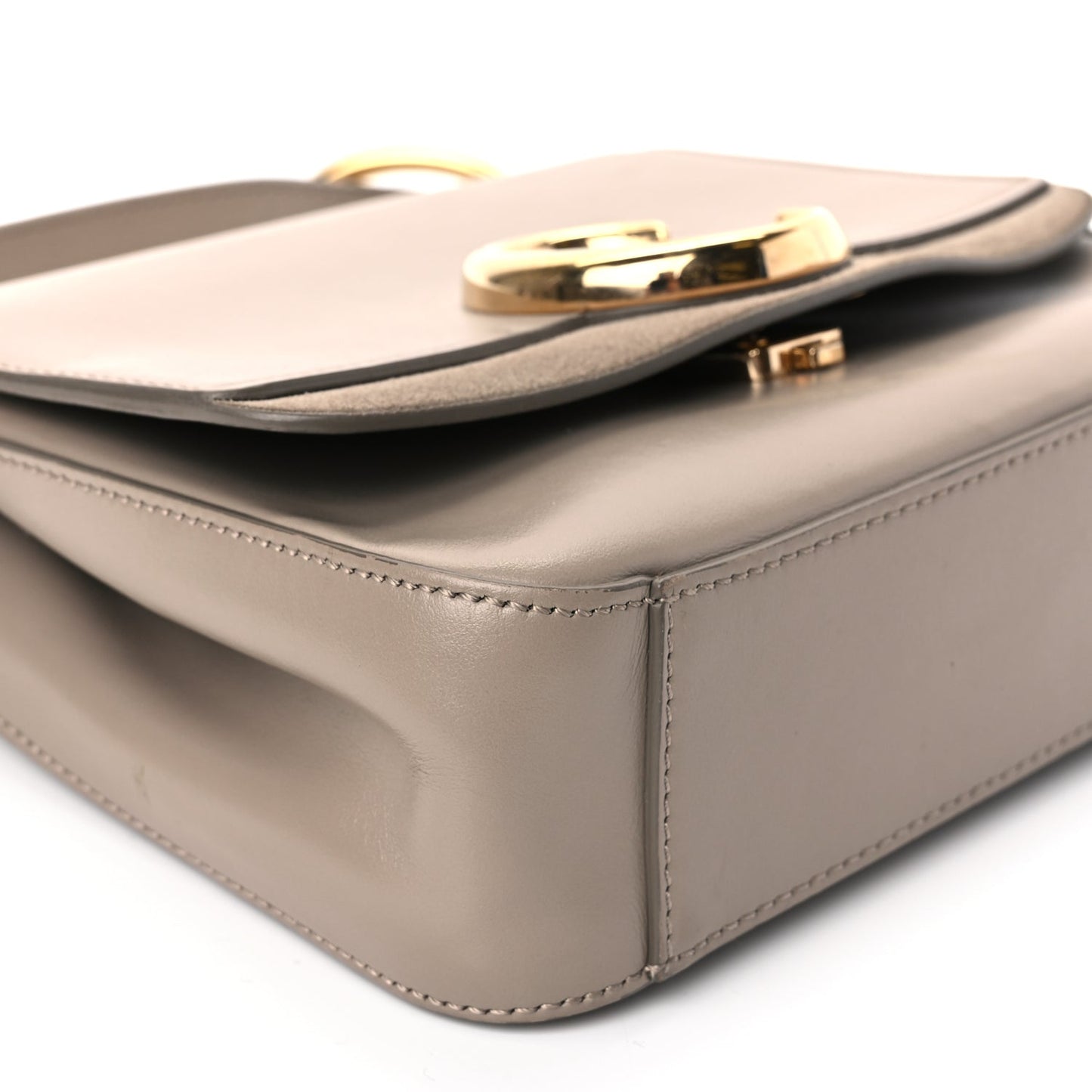Chloe Calfskin Small C Double Carry Motty Grey