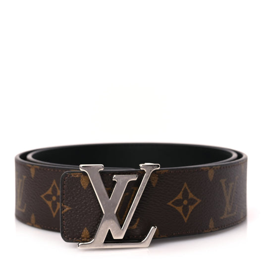 Louis Vuitton Calfskin Monogram 40mm LV Initiales Reversible Belt 80 32 Black