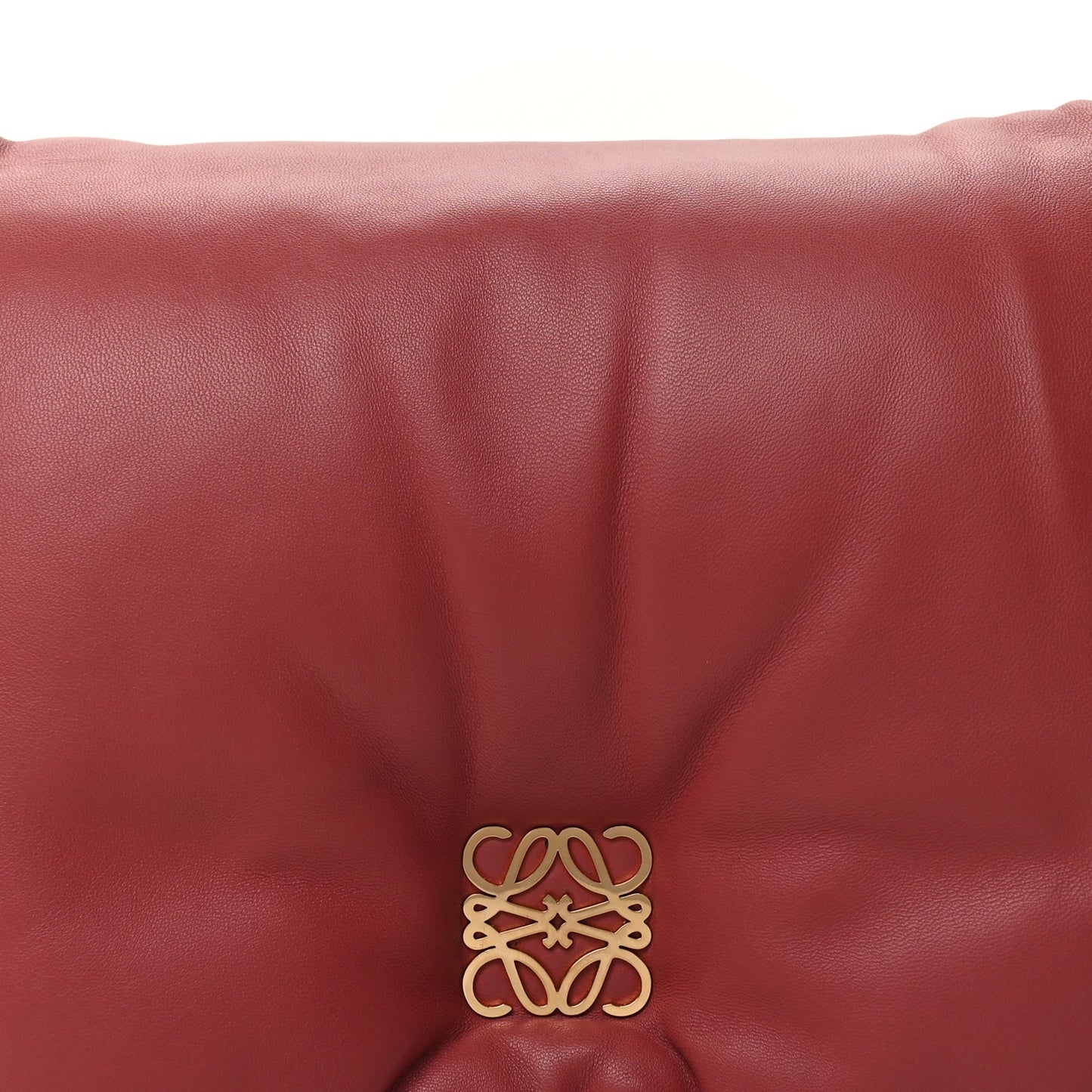 Loewe Lambskin Goya Puffer Bag Plumrose