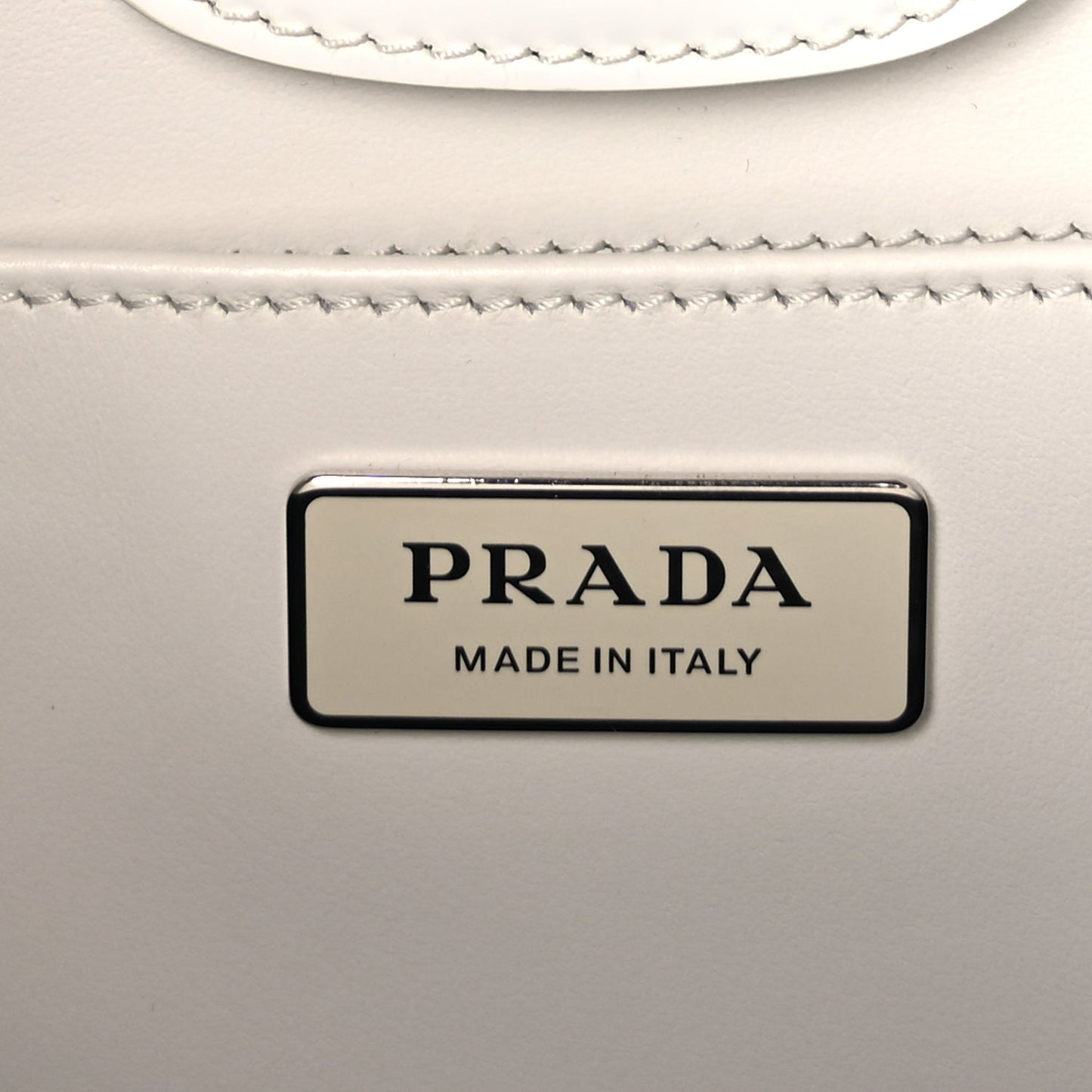 Prada Spazzolato Maxi Cleo Adjustable Strap Shoulder Bag White