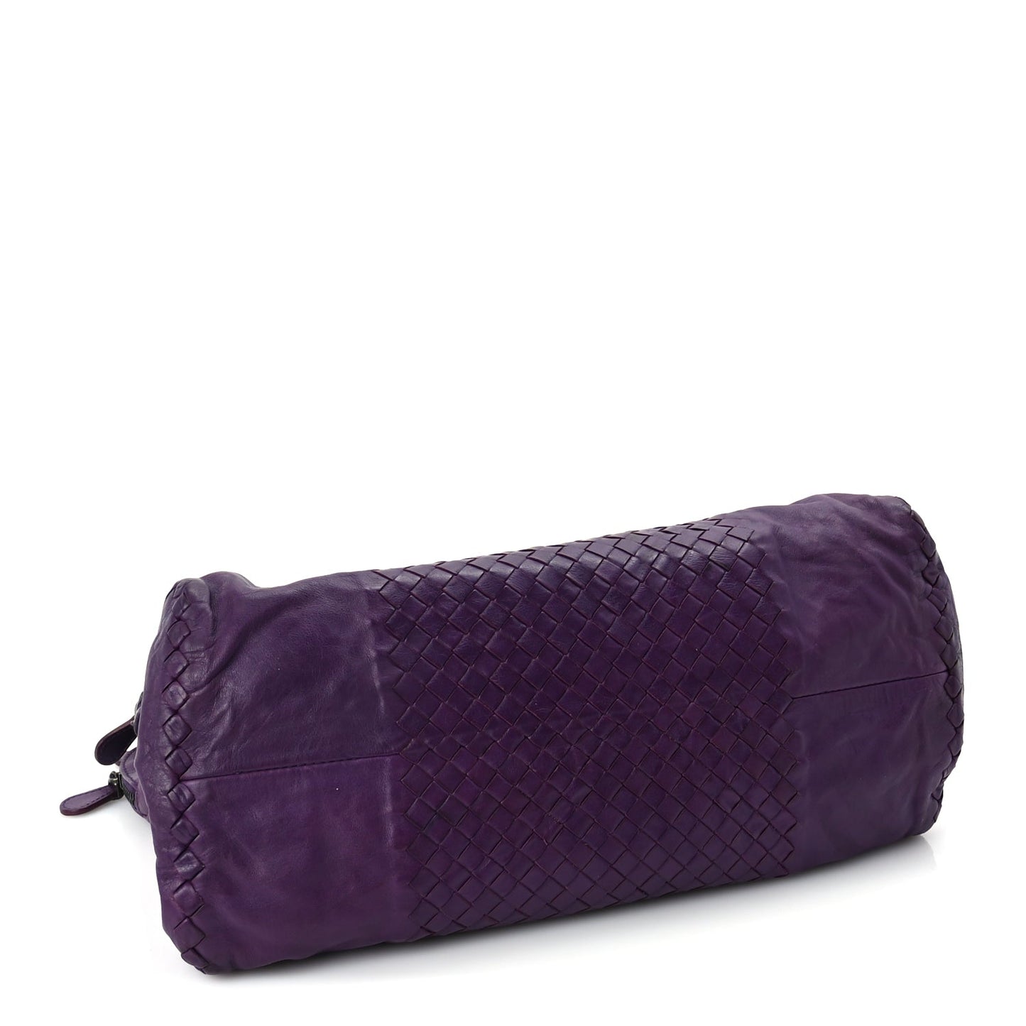 Bottega Veneta Calfskin Intrecciato Large Leggero Tote Purple