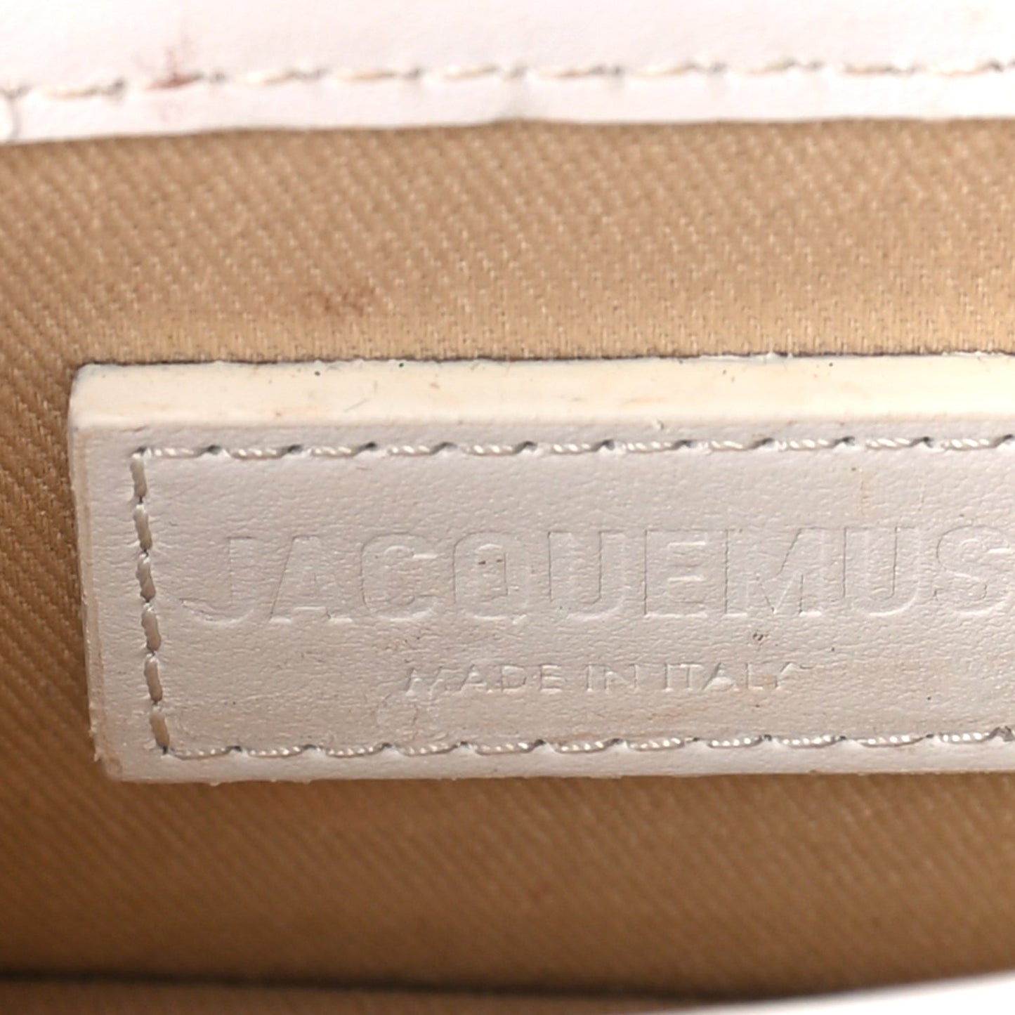 Jacquemus Smooth Calfskin Le Chiquito  White