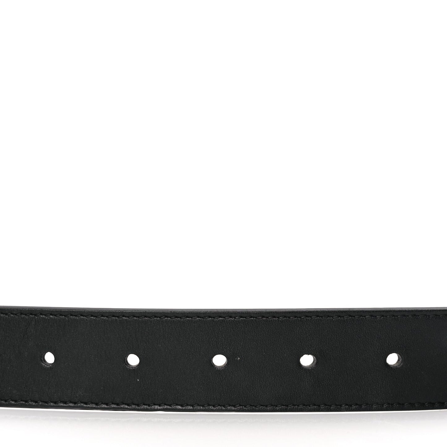 Gucci Calfskin Double G 30mm Belt 80 32 Black