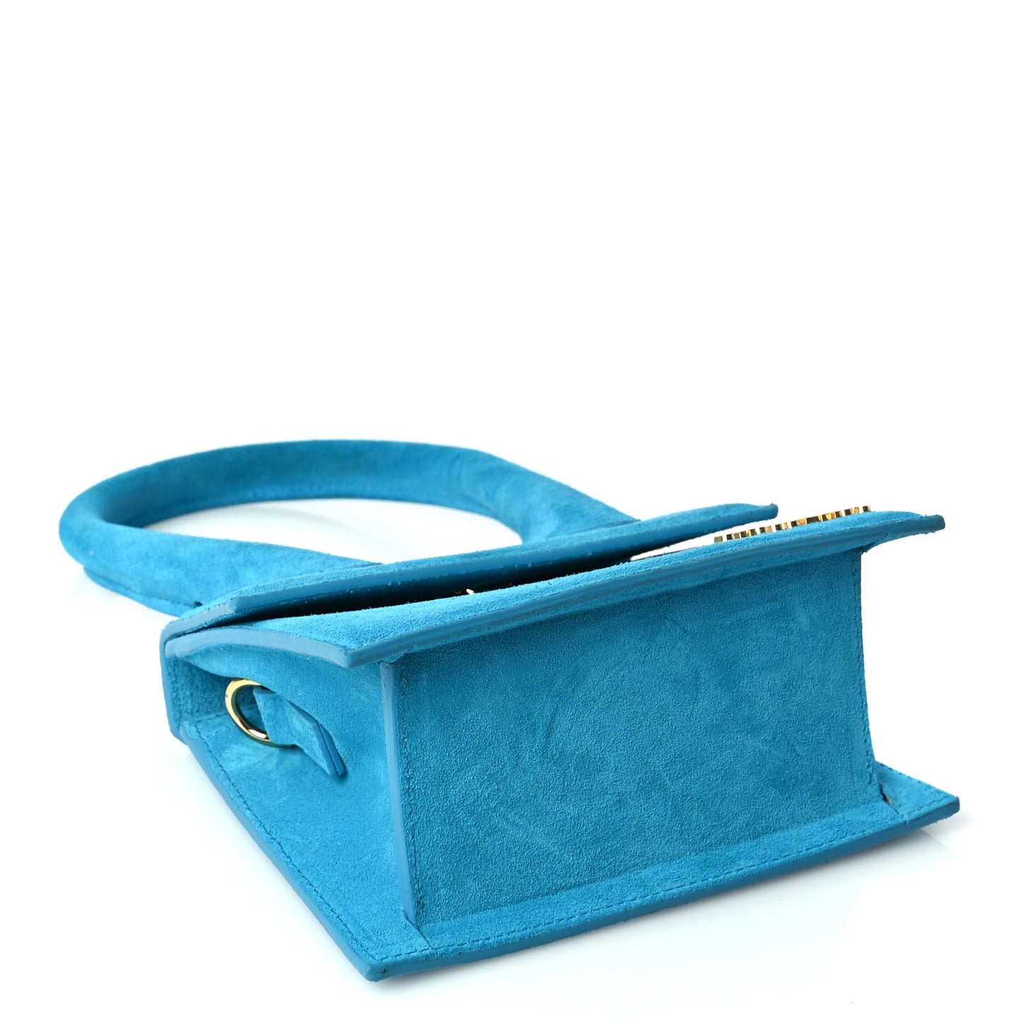 Jacquemus Suede Le Chiquito Moyen  Dark Turquoise