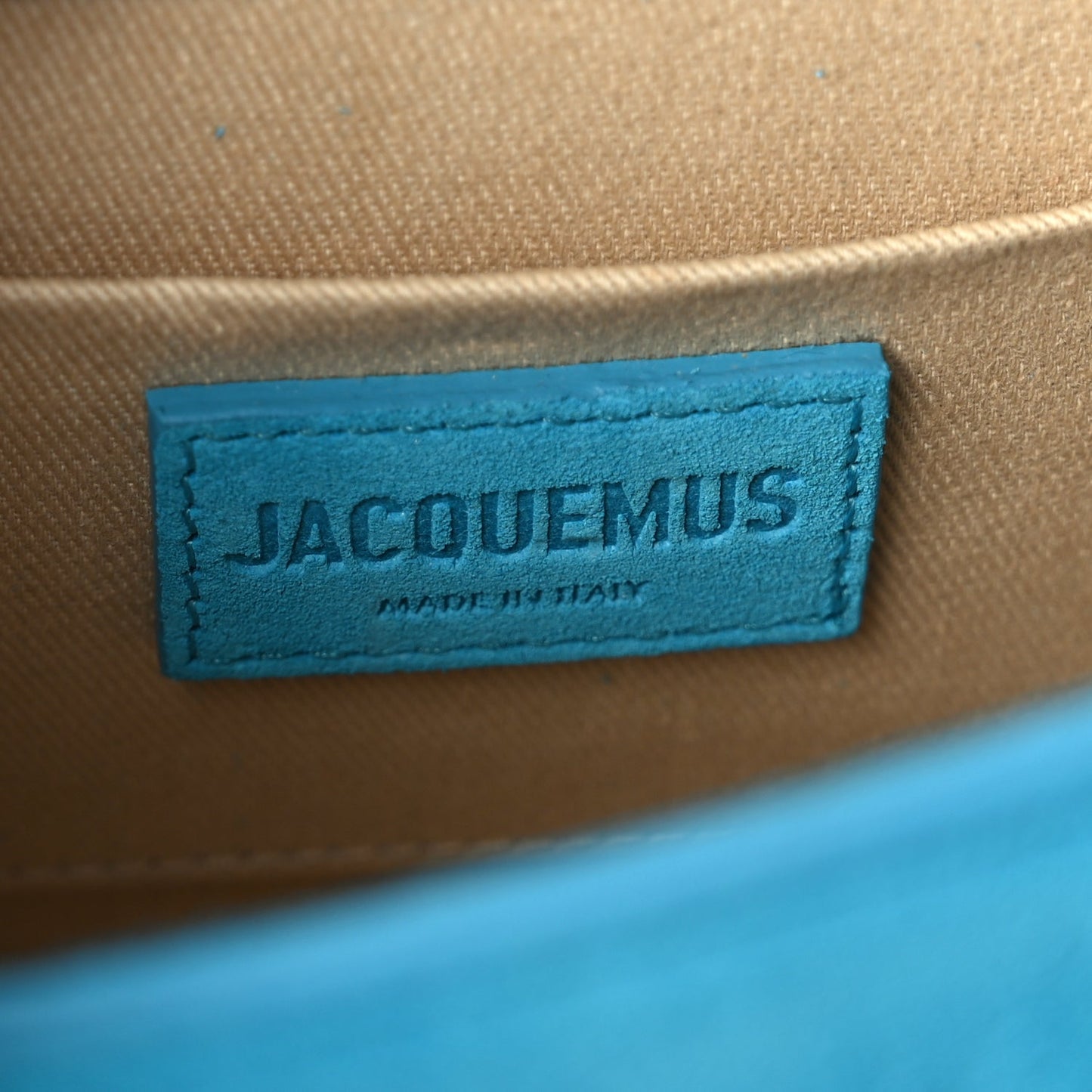 Jacquemus Suede Le Chiquito Moyen  Dark Turquoise