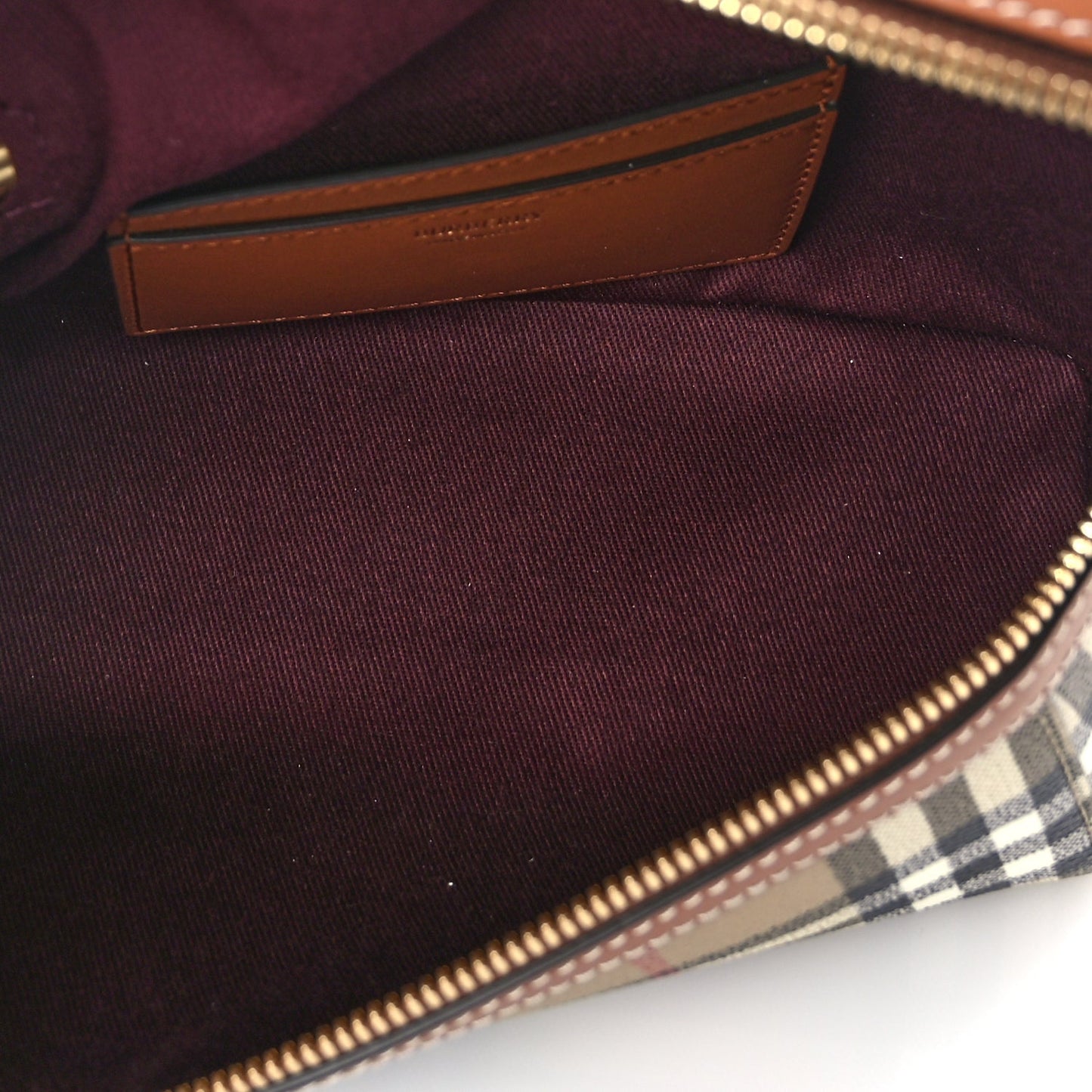Burberry Vintage Check Vanity Crossbody Bag Briar Brown