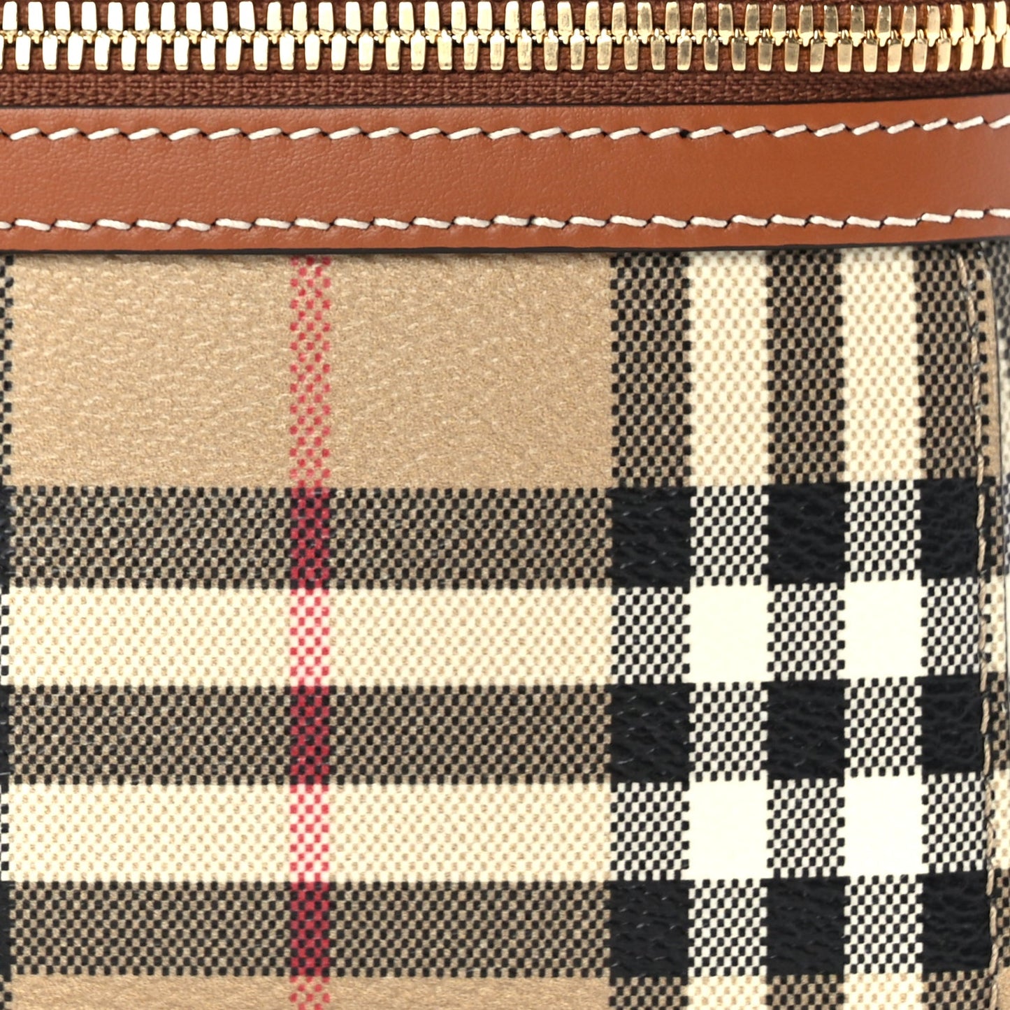 Burberry Vintage Check Vanity Crossbody Bag Briar Brown