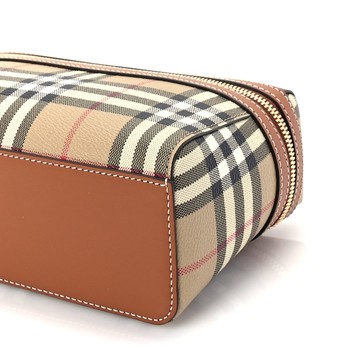 Burberry Vintage Check Vanity Crossbody Bag Briar Brown