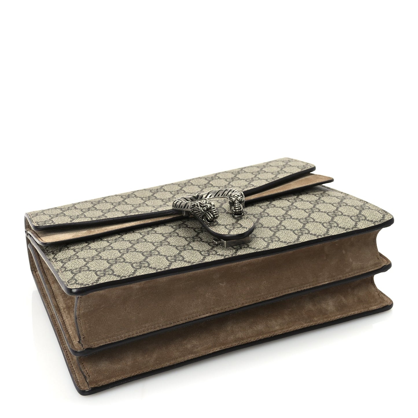 Gucci GG Supreme Monogram Medium Dionysus Shoulder Bag Taupe