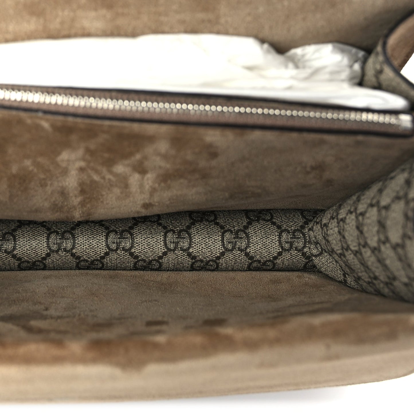 Gucci GG Supreme Monogram Medium Dionysus Shoulder Bag Taupe