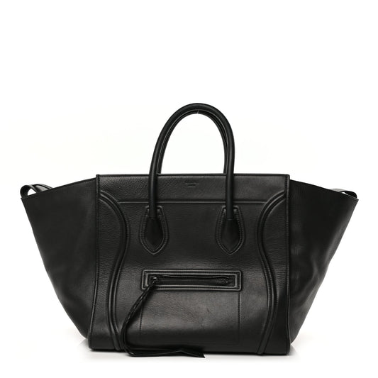 Celine Supple Calfskin Large Phantom Luggage Black