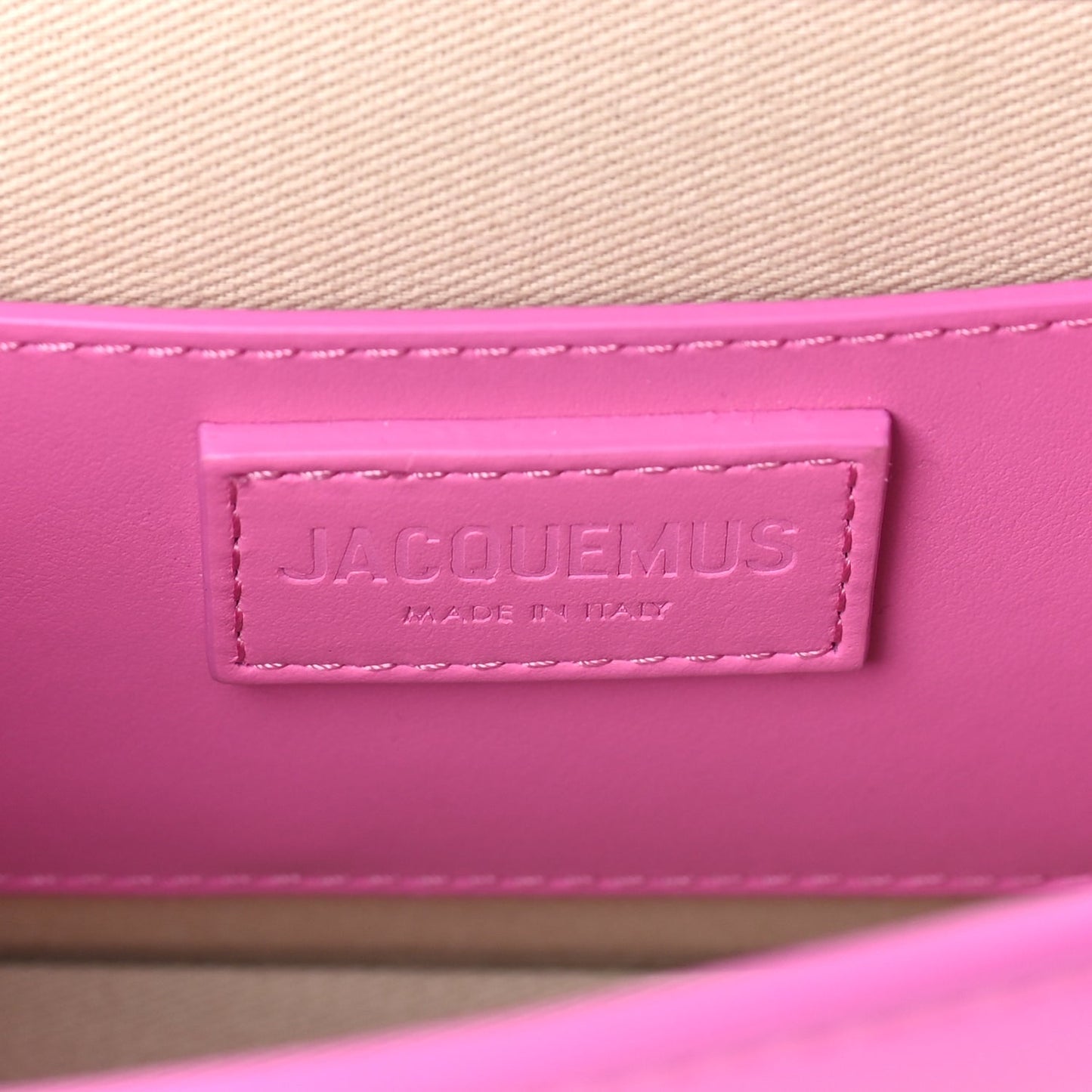 Jacquemus Smooth Calfskin Le Bambino Long Flap  Pink