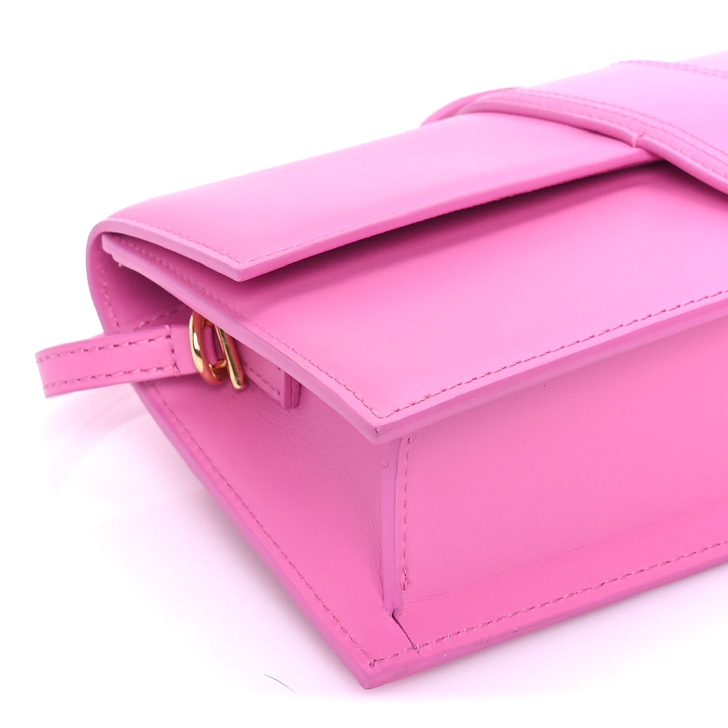 Jacquemus Smooth Calfskin Le Bambino Long Flap  Pink