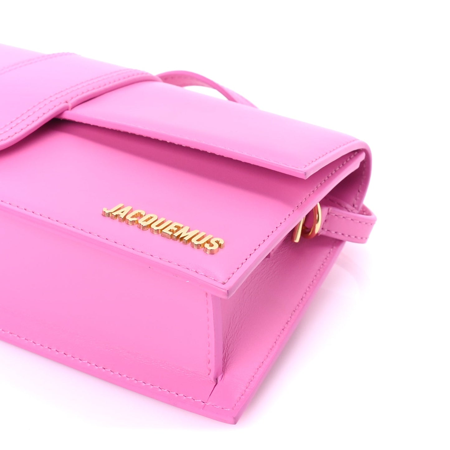Jacquemus Smooth Calfskin Le Bambino Long Flap  Pink