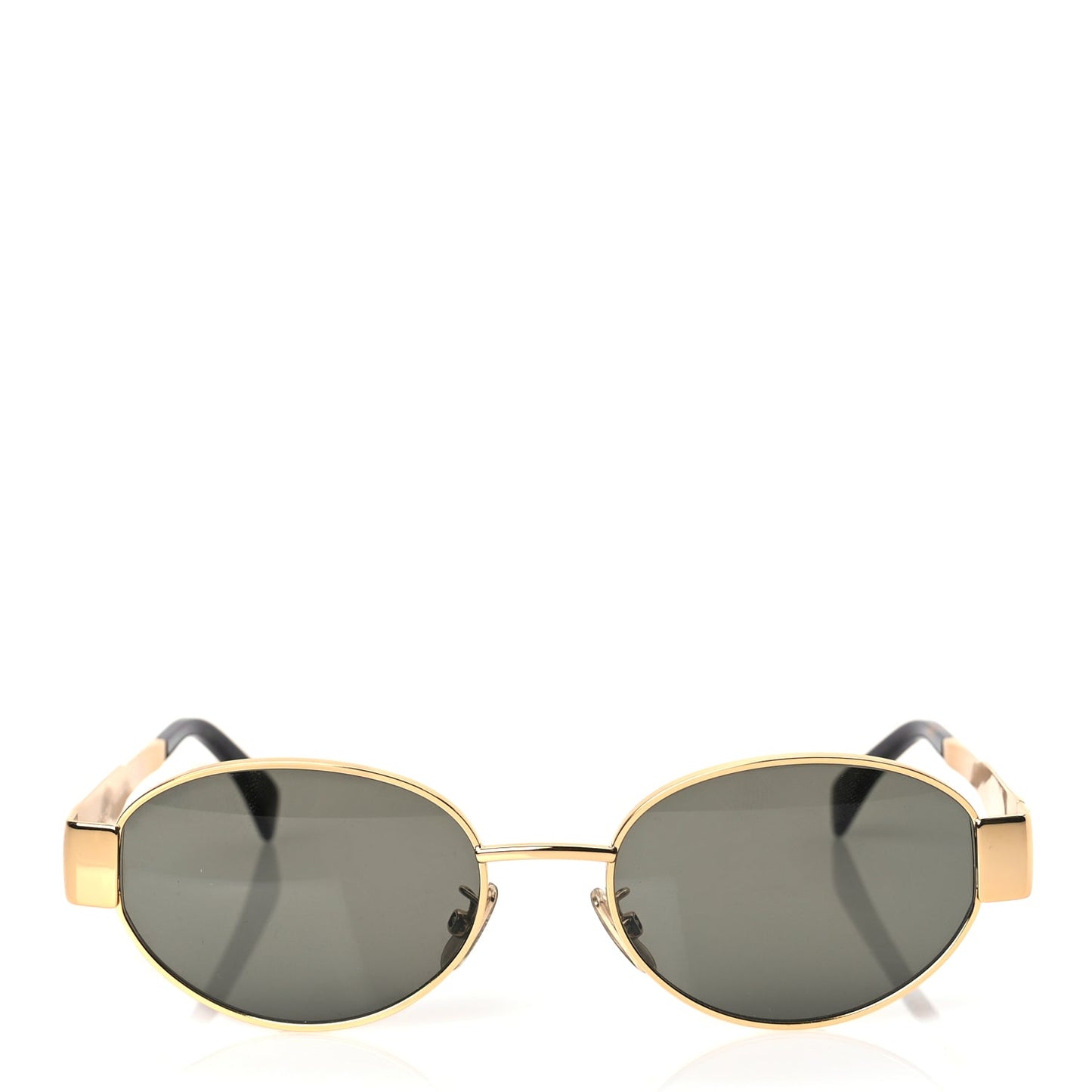 Celine Metal Triomphe 01 Sunglasses CL40235U Gold Green