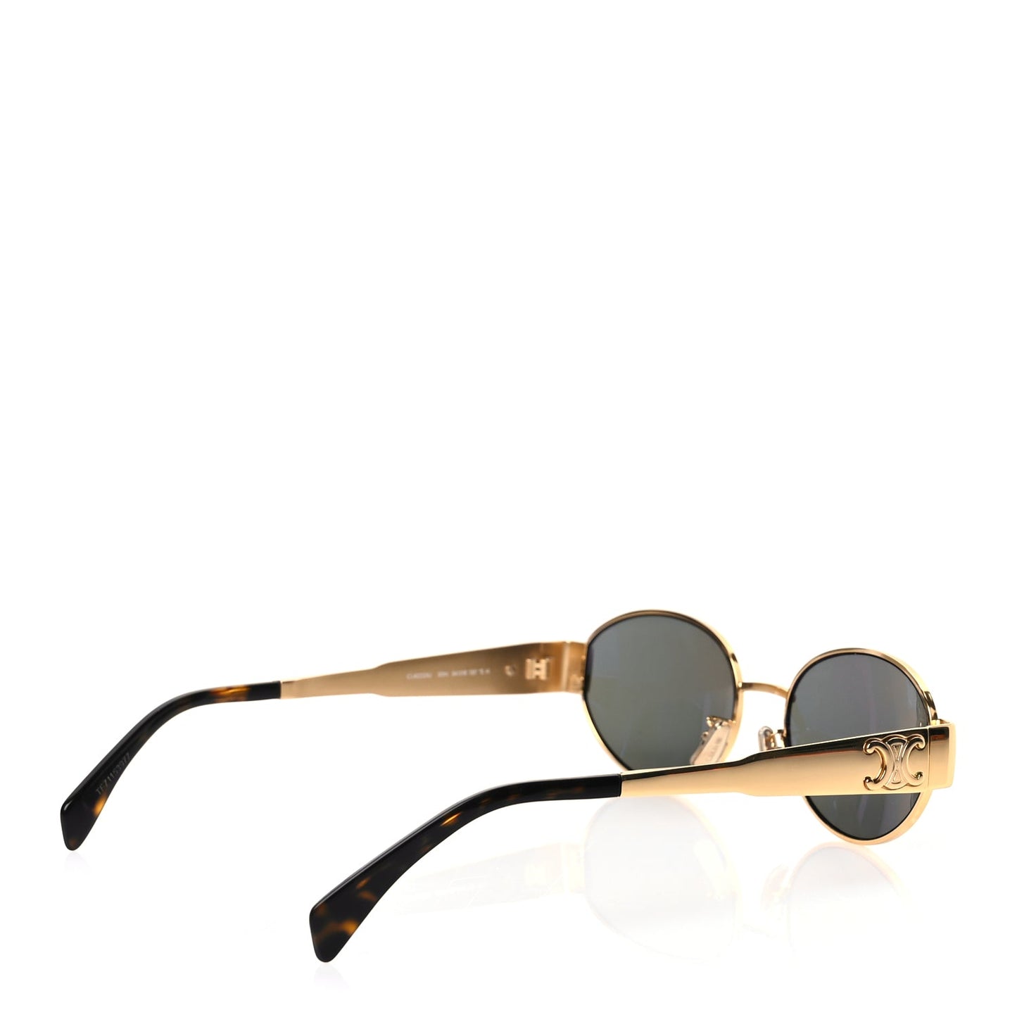 Celine Metal Triomphe 01 Sunglasses CL40235U Gold Green