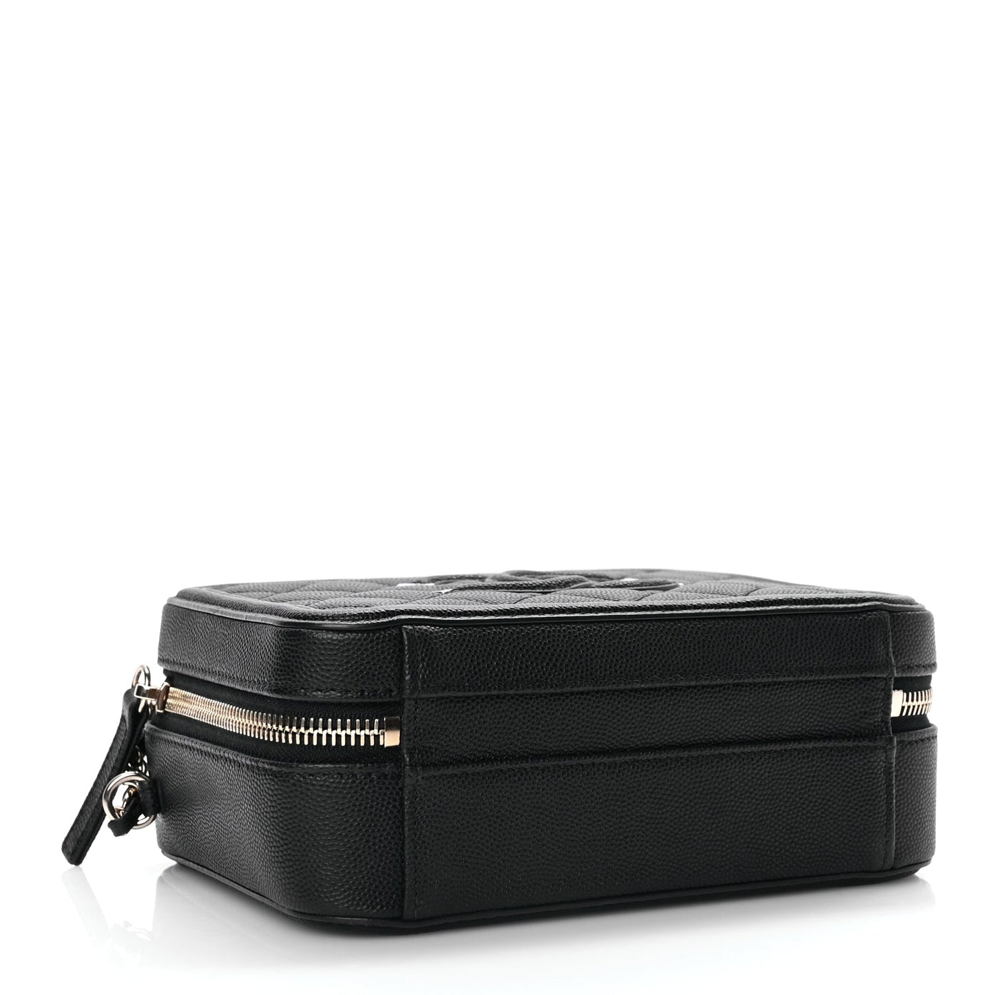 Chanel Caviar Quilted Small CC Filigree Vanity Case Black