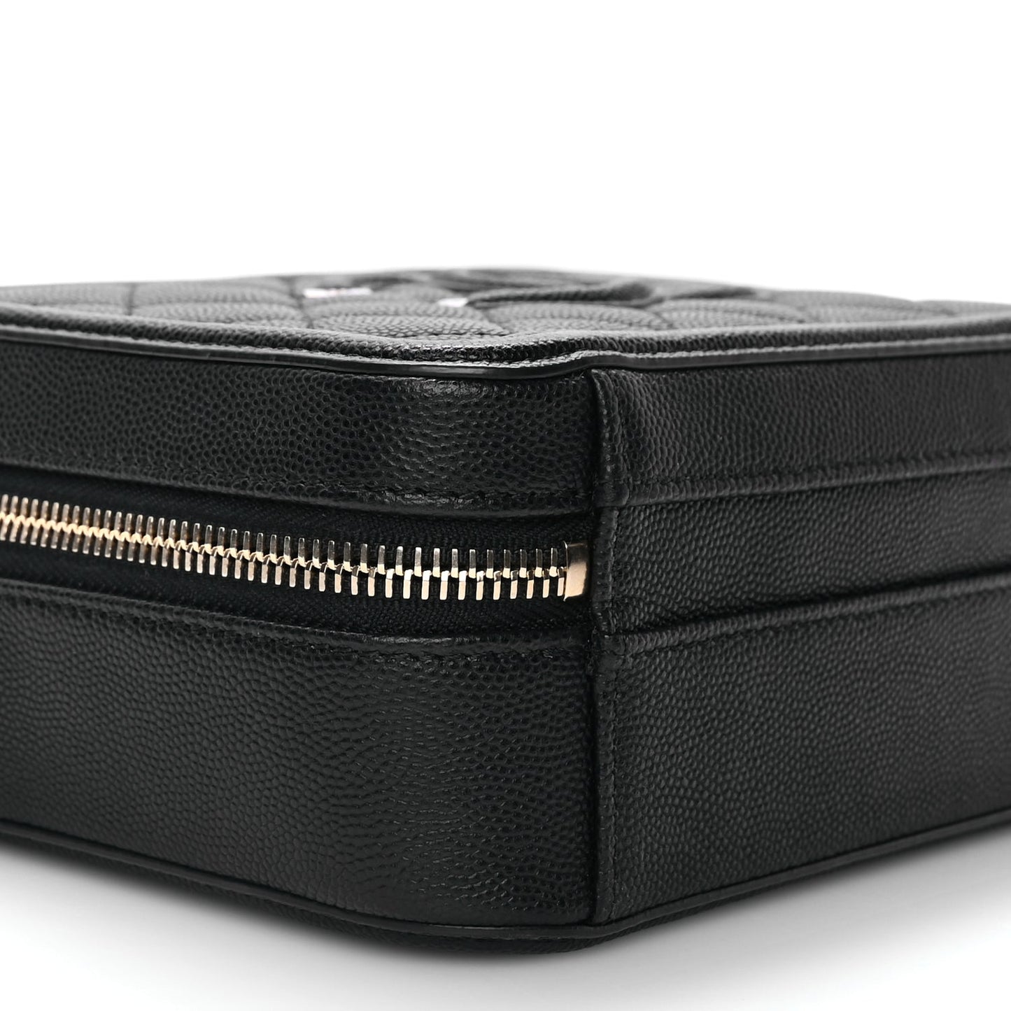 Chanel Caviar Quilted Small CC Filigree Vanity Case Black
