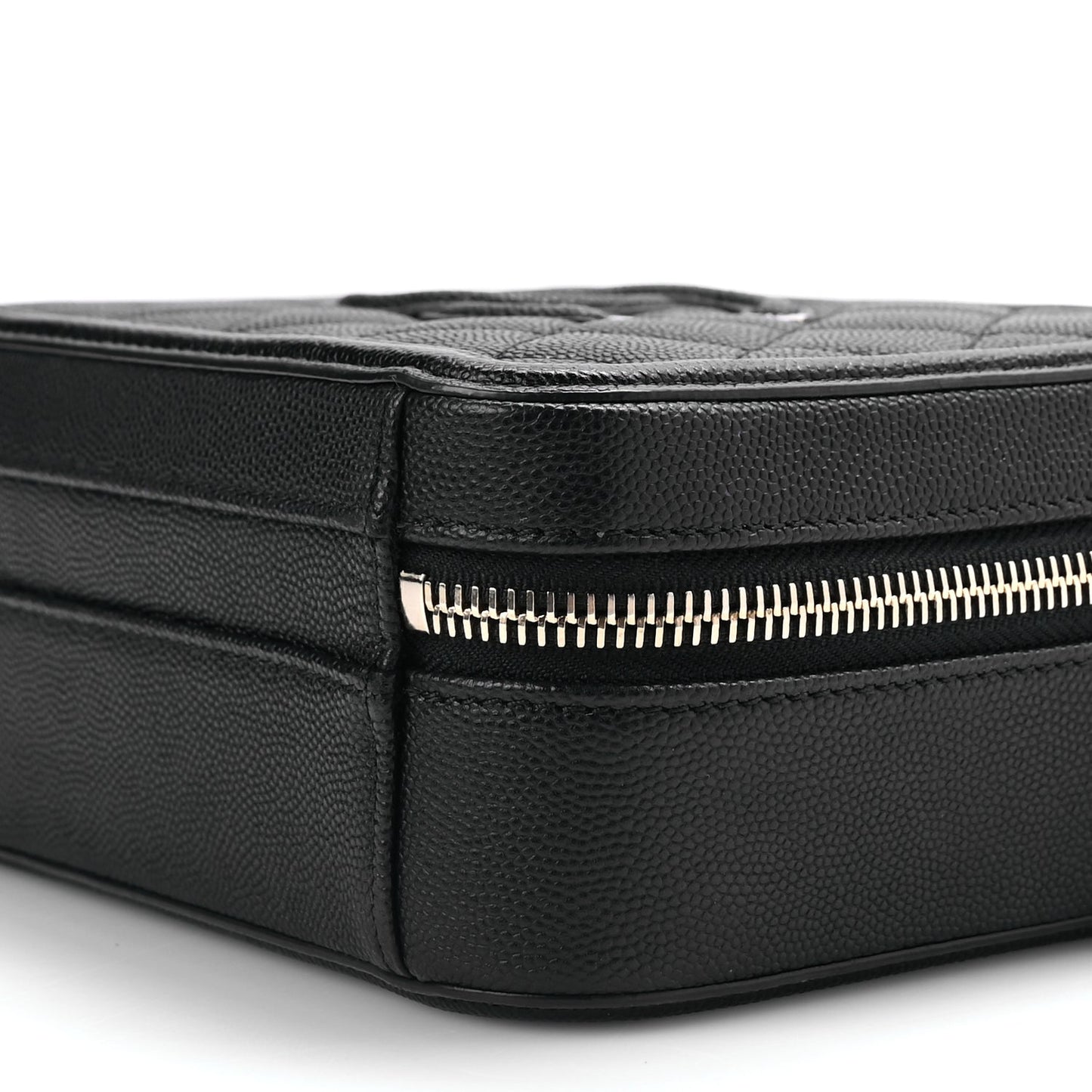 Chanel Caviar Quilted Small CC Filigree Vanity Case Black