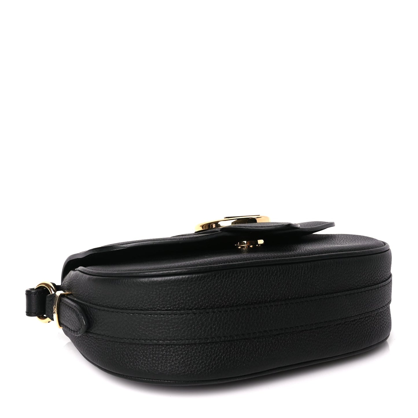Louis Vuitton Grained Calfskin LV Pont 9 Soft MM Black