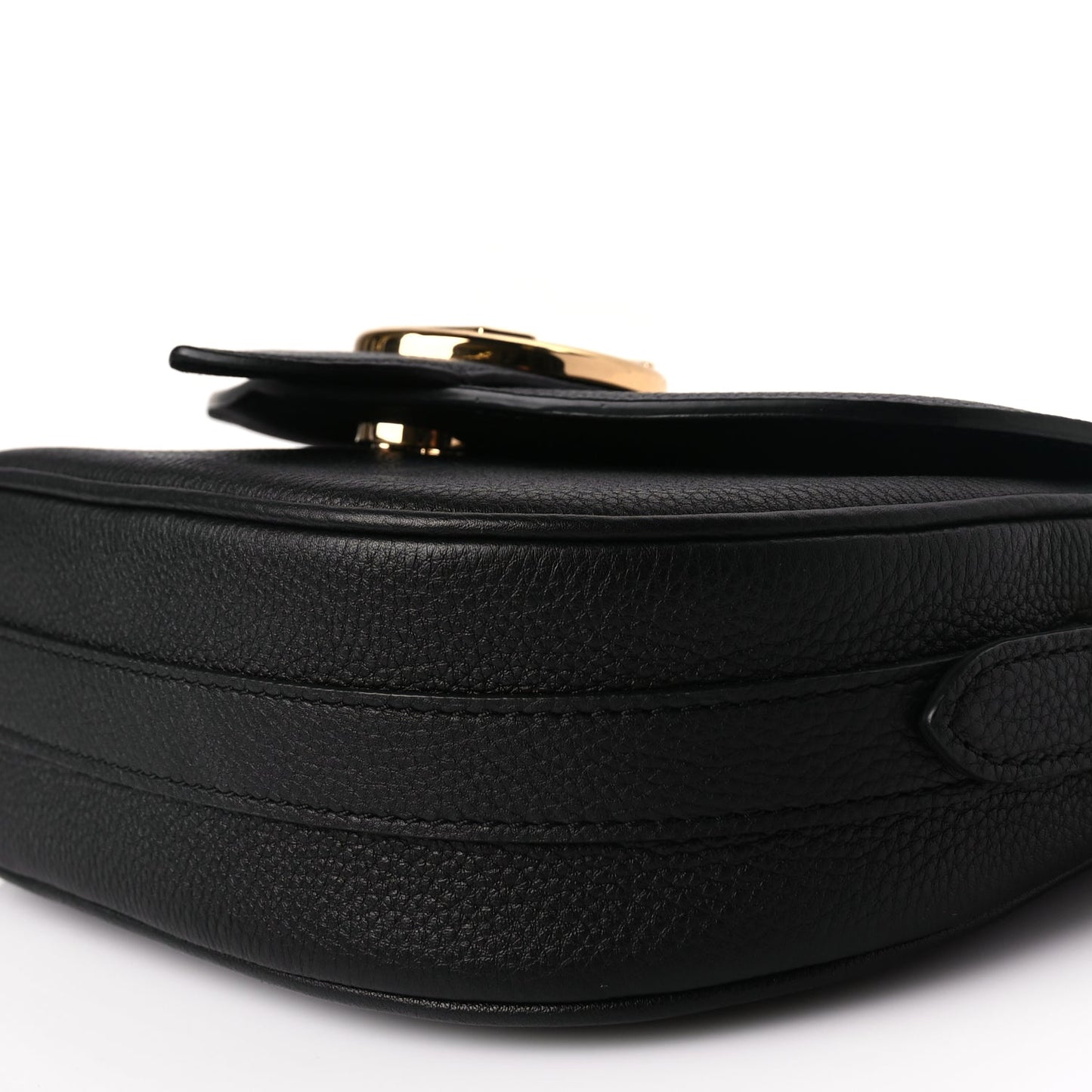 Louis Vuitton Grained Calfskin LV Pont 9 Soft MM Black