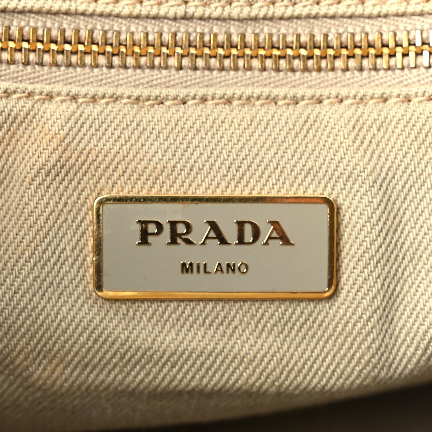 Prada Canvas Canapa Logo Tote Corda