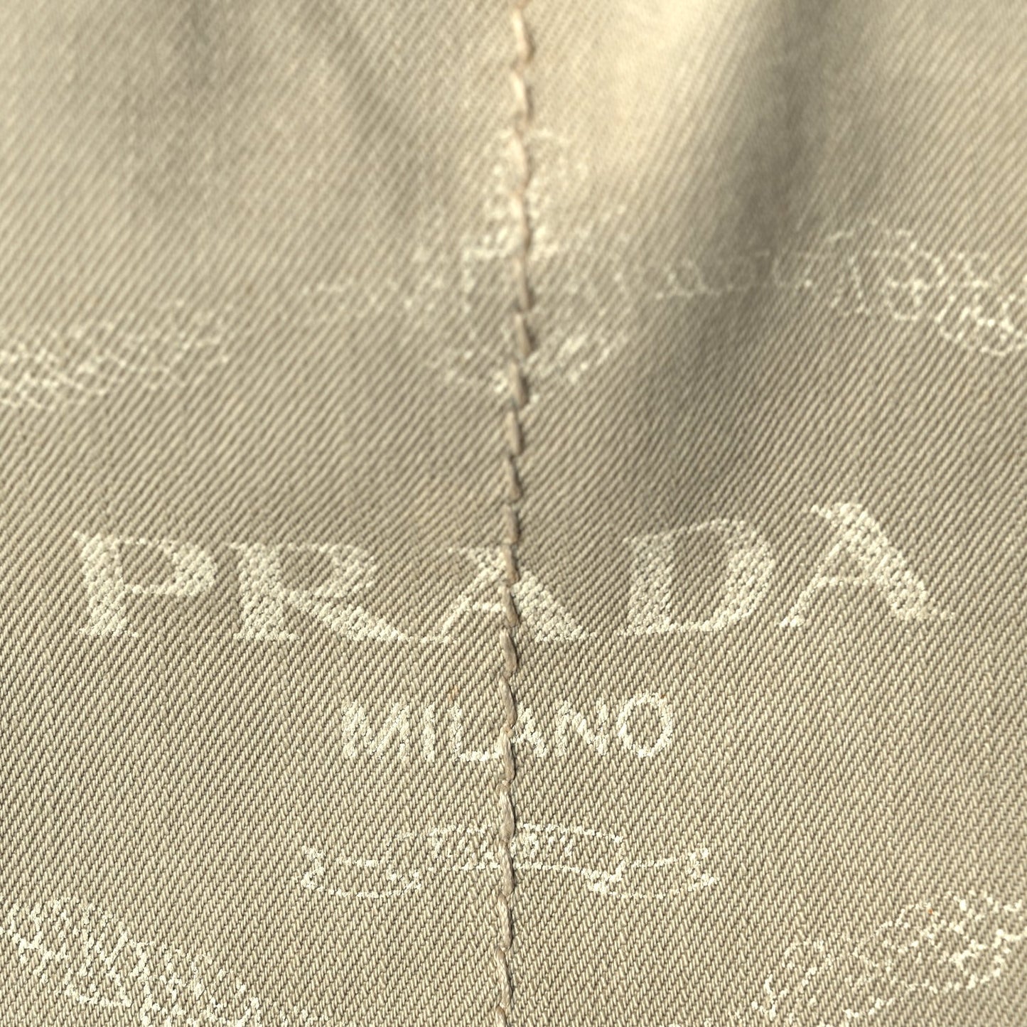 Prada Canvas Canapa Logo Tote Corda