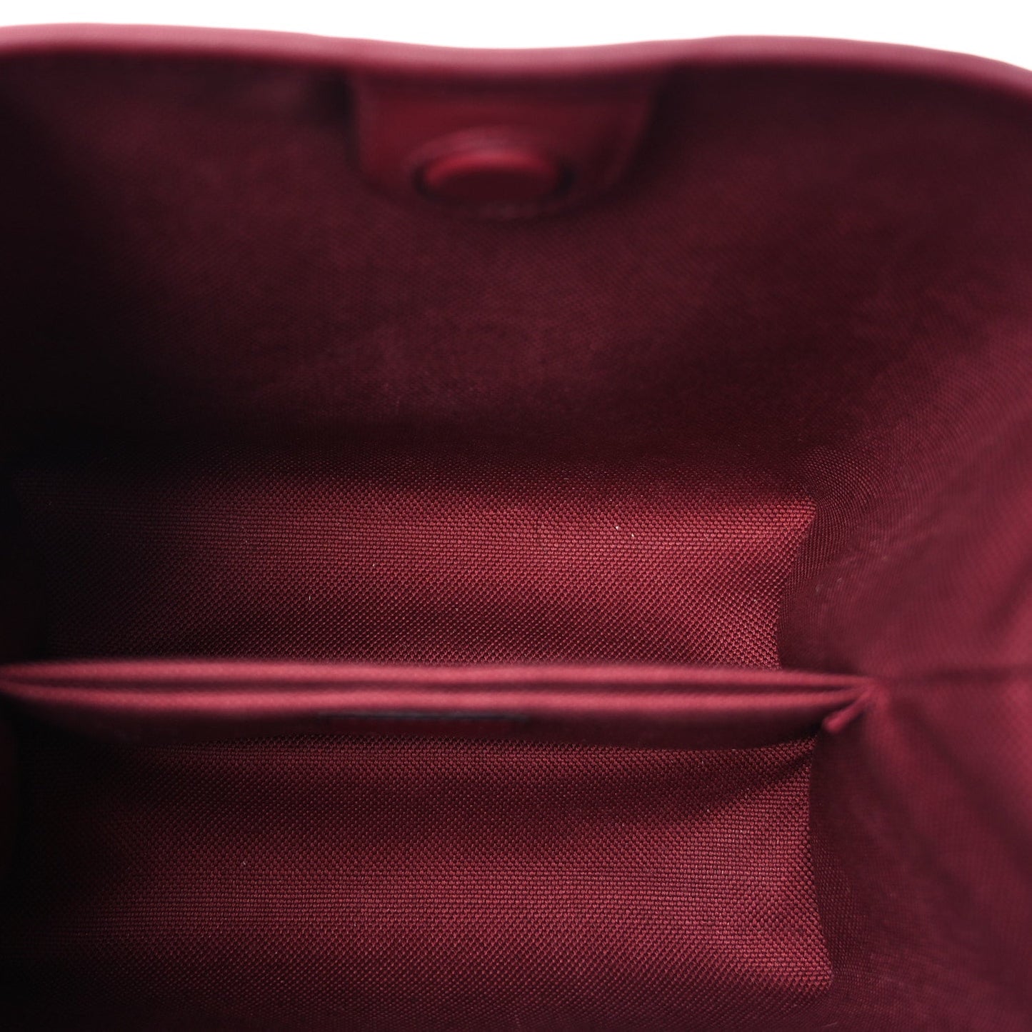 Gucci GG Calfskin Embossed Emblem Small Bucket Bag Rosso Ancora Red