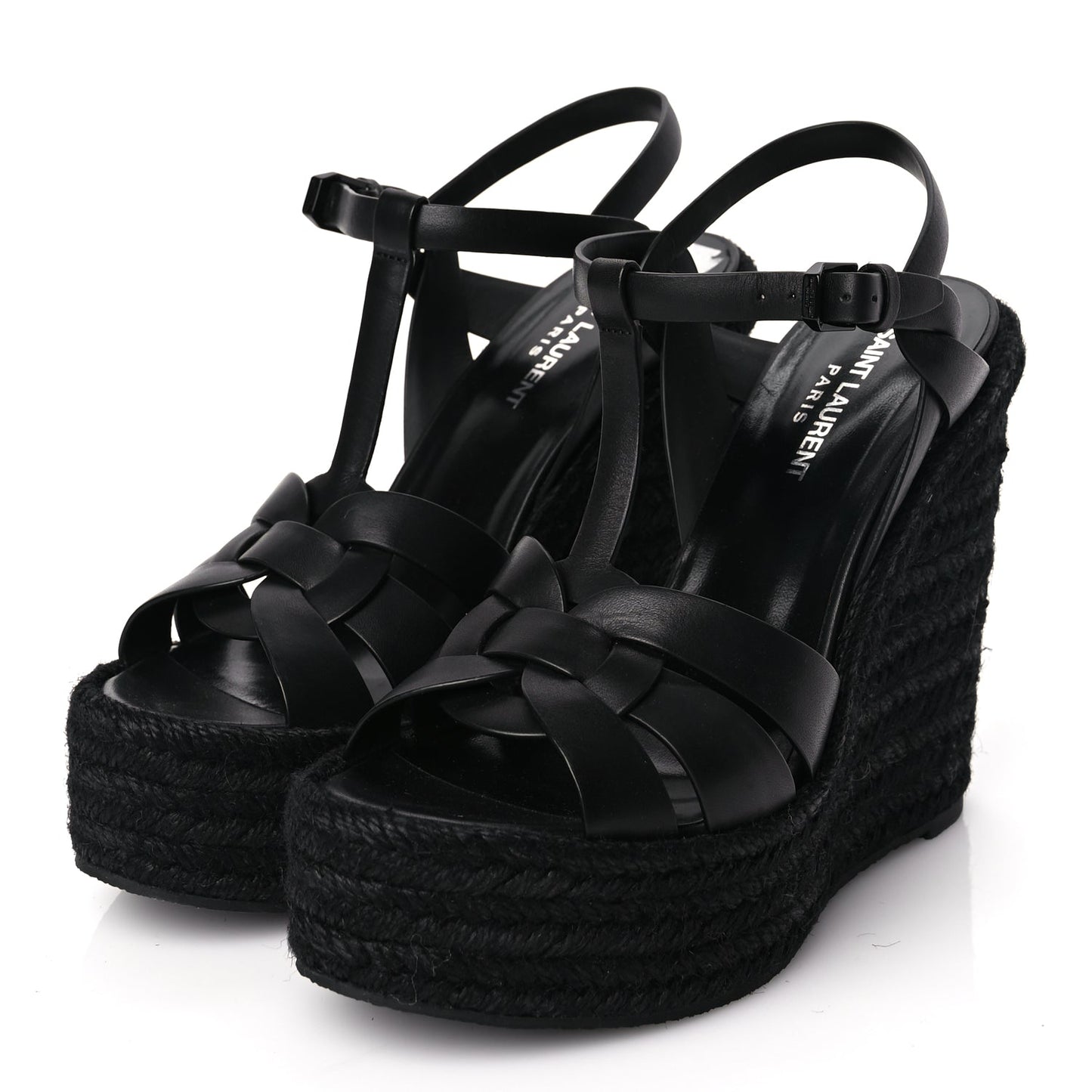 Saint Laurent Tribute Espadrille Wedge Heels