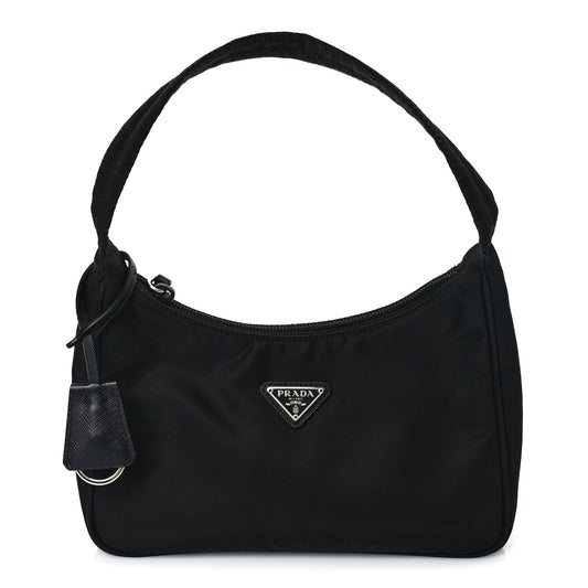 Prada Tessuto Nylon Mini Re-Edition 2000 Bag Black