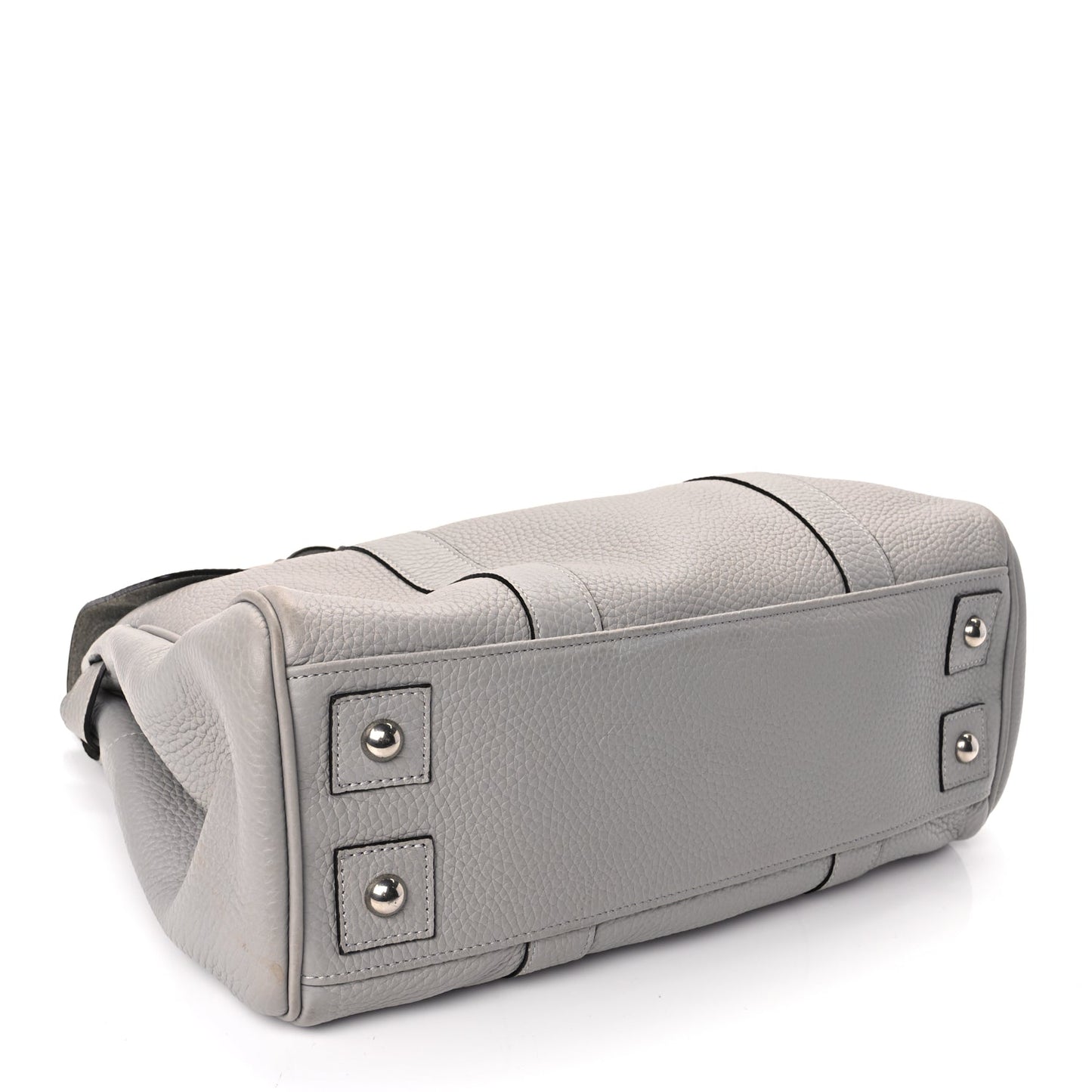 Mulberry Small Classic Grain Bayswater Pale Grey