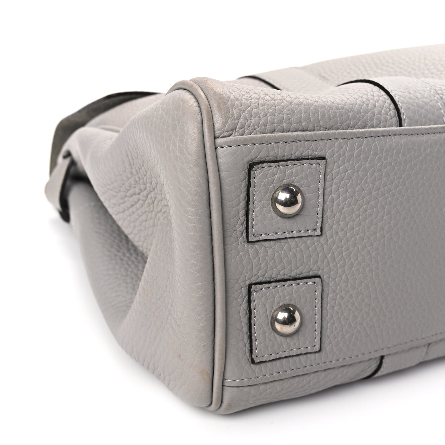 Mulberry Small Classic Grain Bayswater Pale Grey